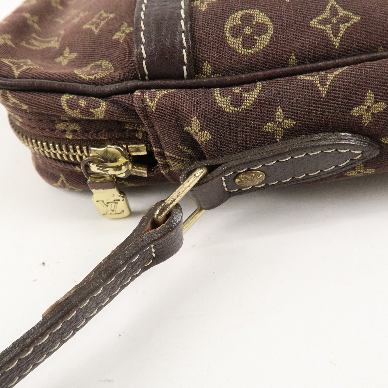 Louis Vuitton Monogram Mini Lin Danube Shoulder Bag Brown M95228