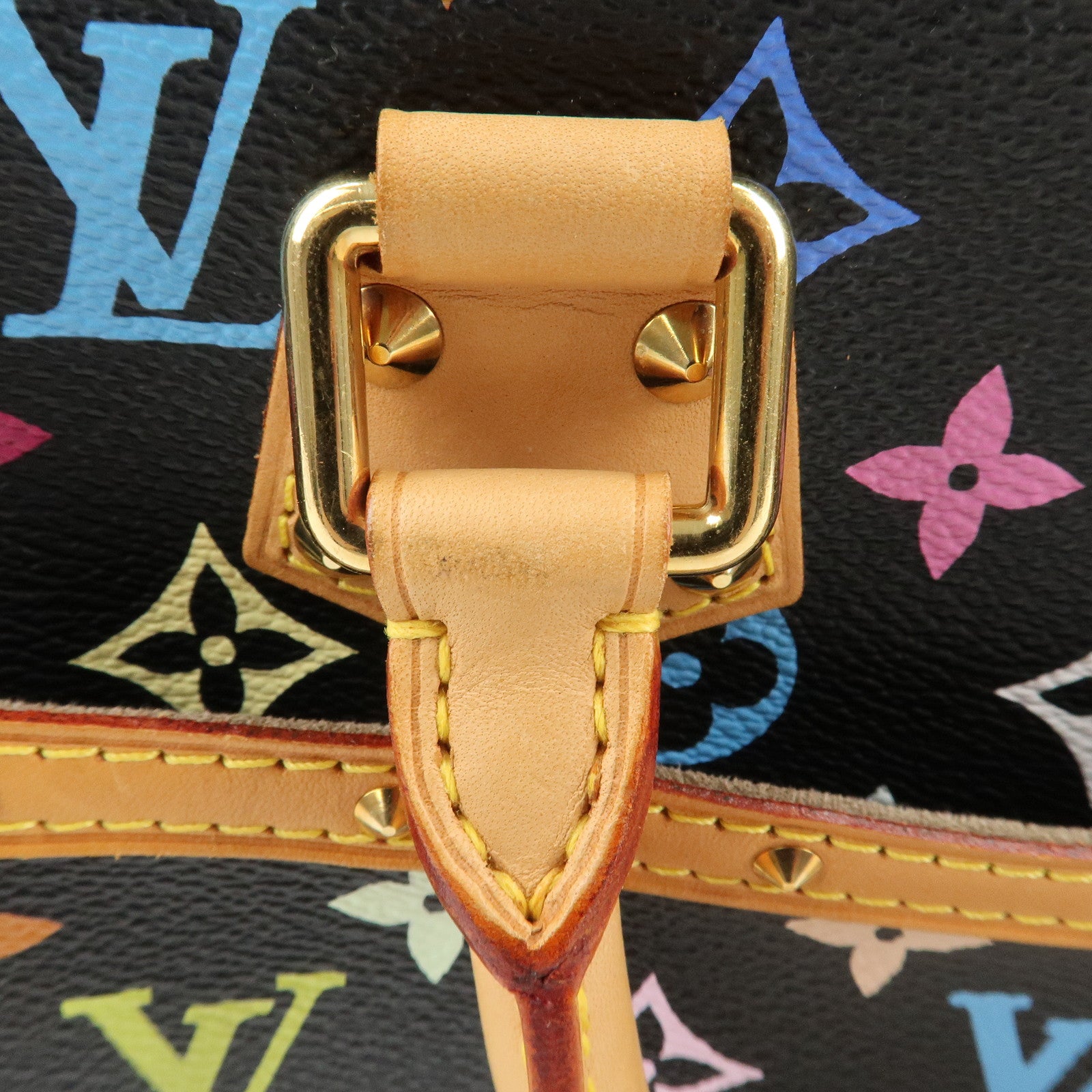 Louis Vuitton Monogram Multicolor Trouville Hand Bag M92662 Used