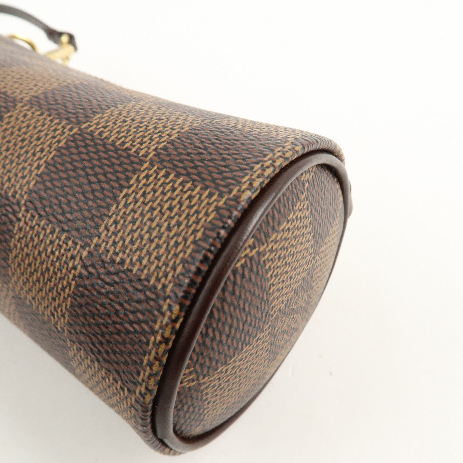 Louis Vuitton Damier Ebene Mini Pouch for Papillon Bag Brown Used