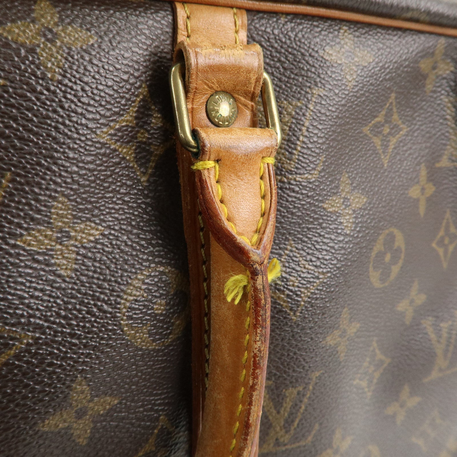 Louis Vuitton Monogram Porte Documents Voyage Bag Brown M53361