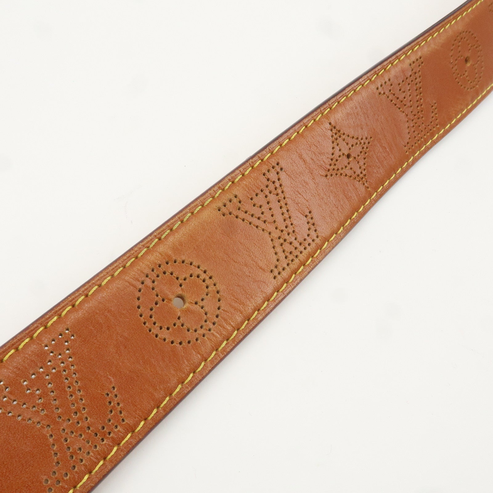 Louis Vuitton Monogram Mahina Saint-Tulle Perfo Belt 80/32