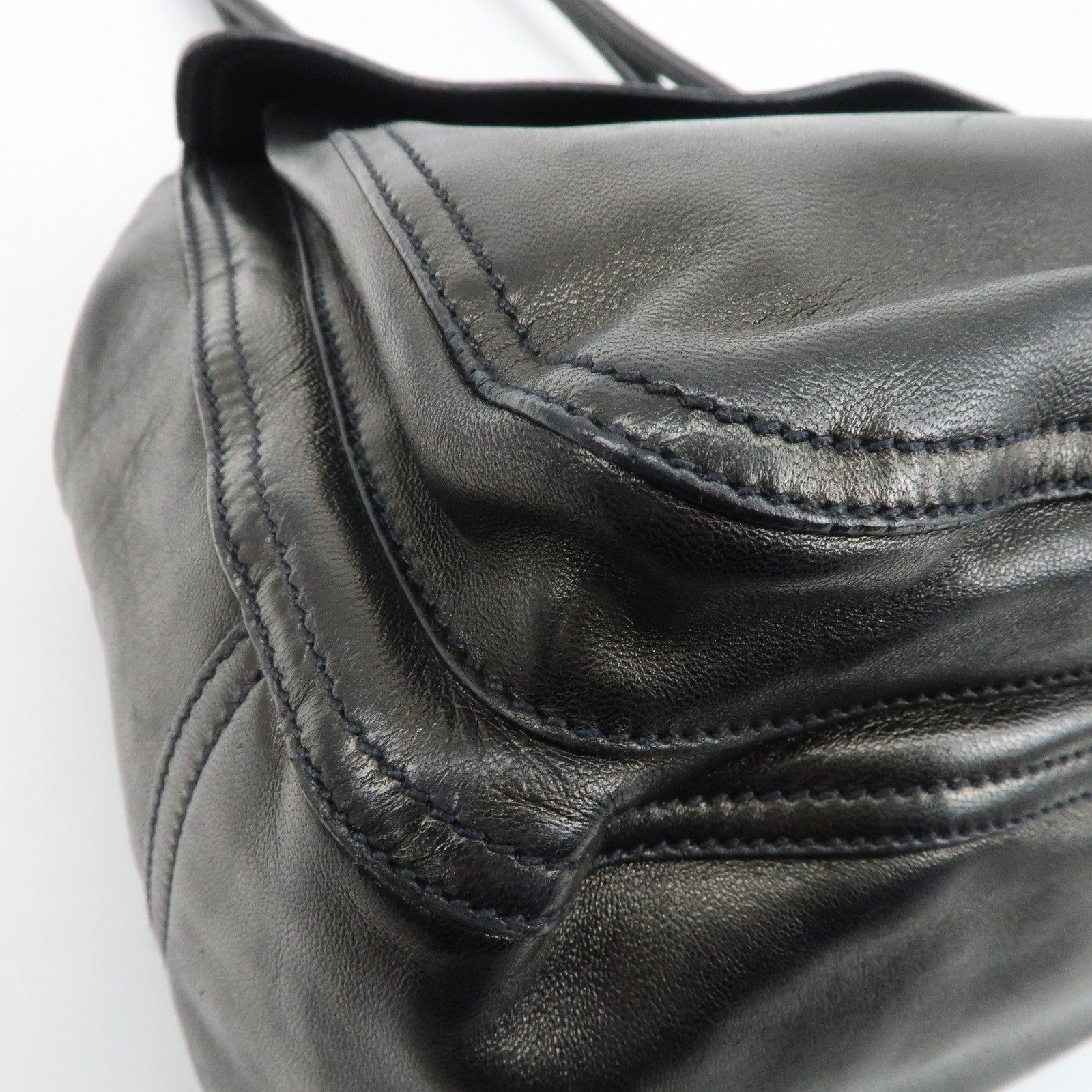 PRADA Leather Tote Bag Black