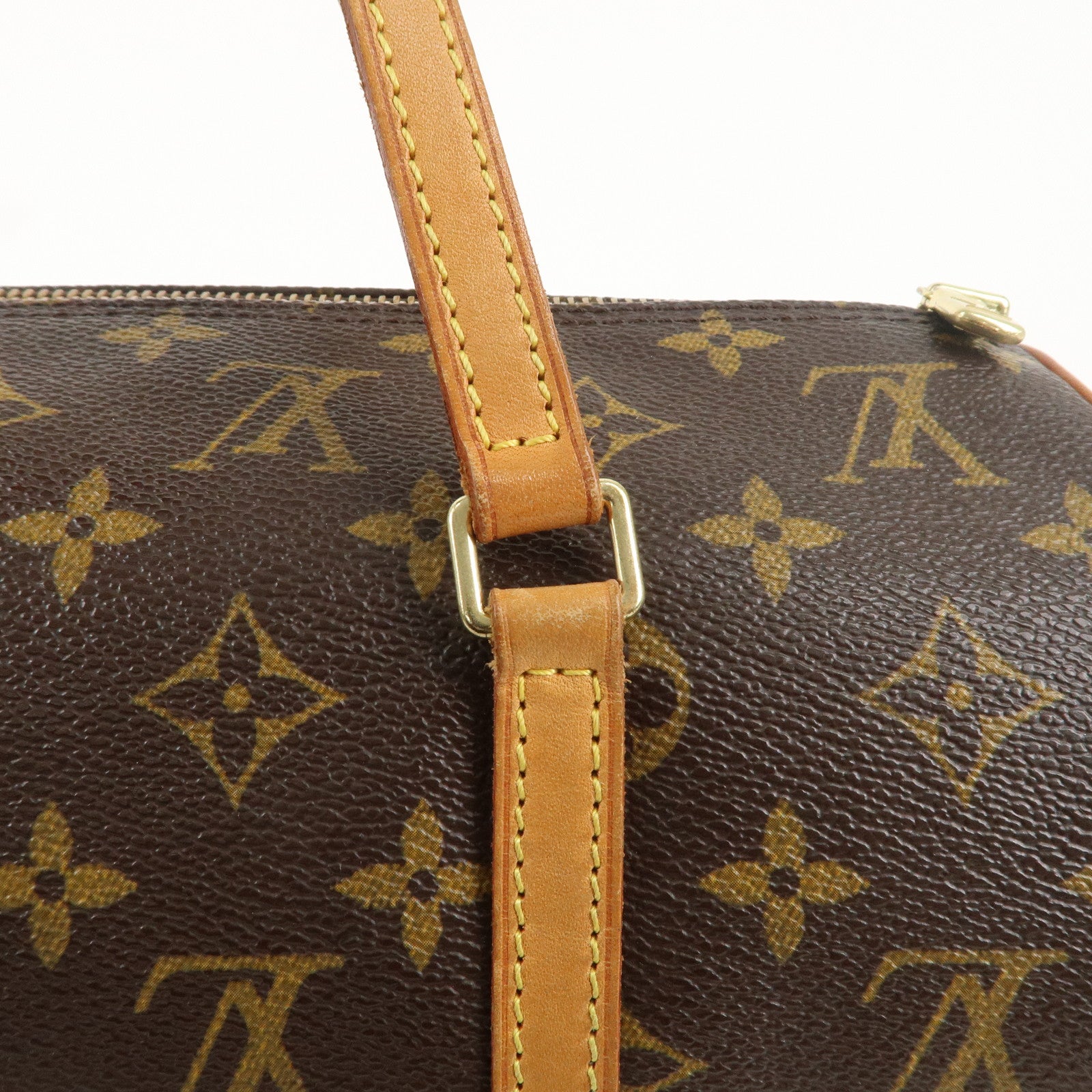 Louis Vuitton Monogram Papillon 30 Hand Bag Brown M51385