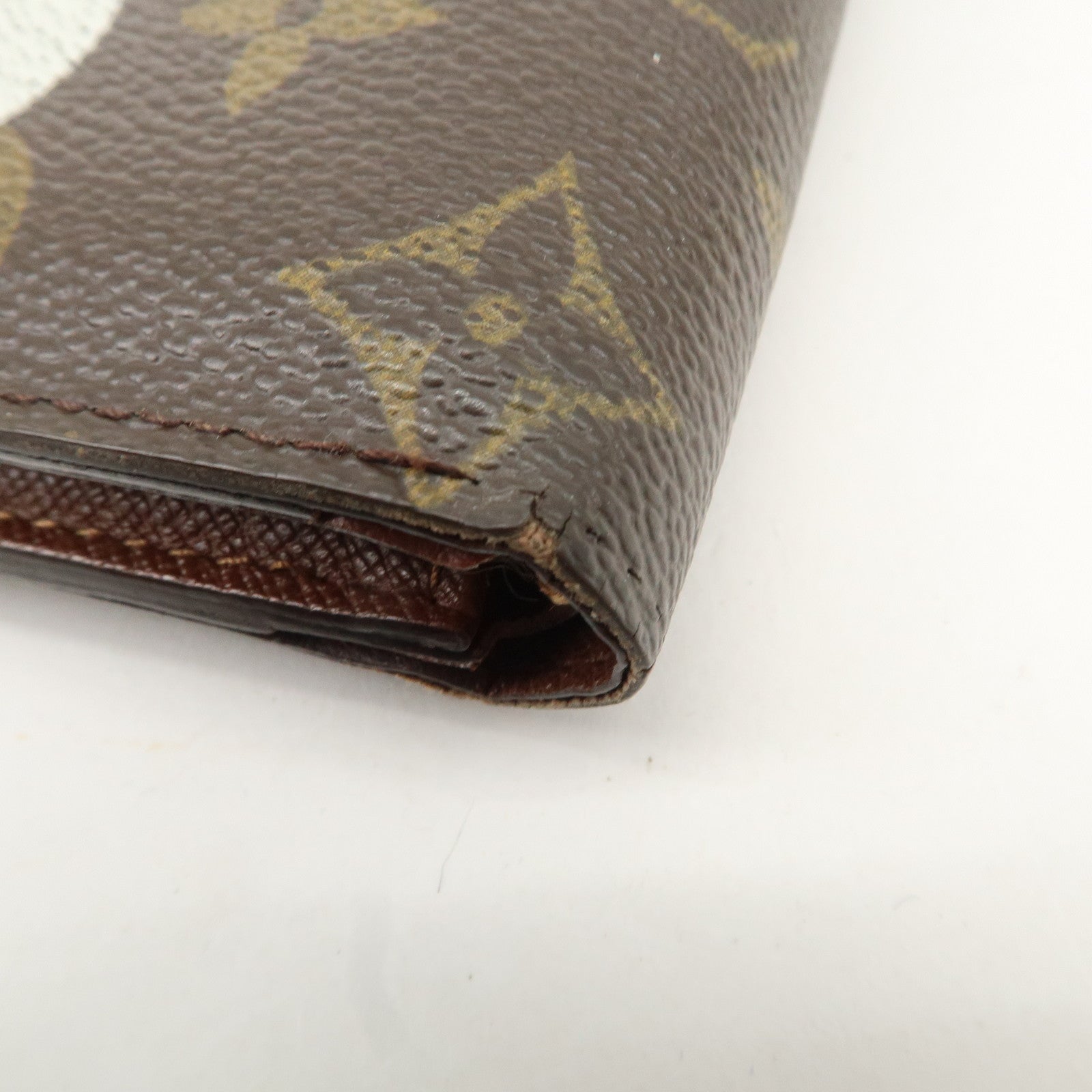 Louis Vuitton Panda Portefeuille Marco *Initials engraved M61666 Used