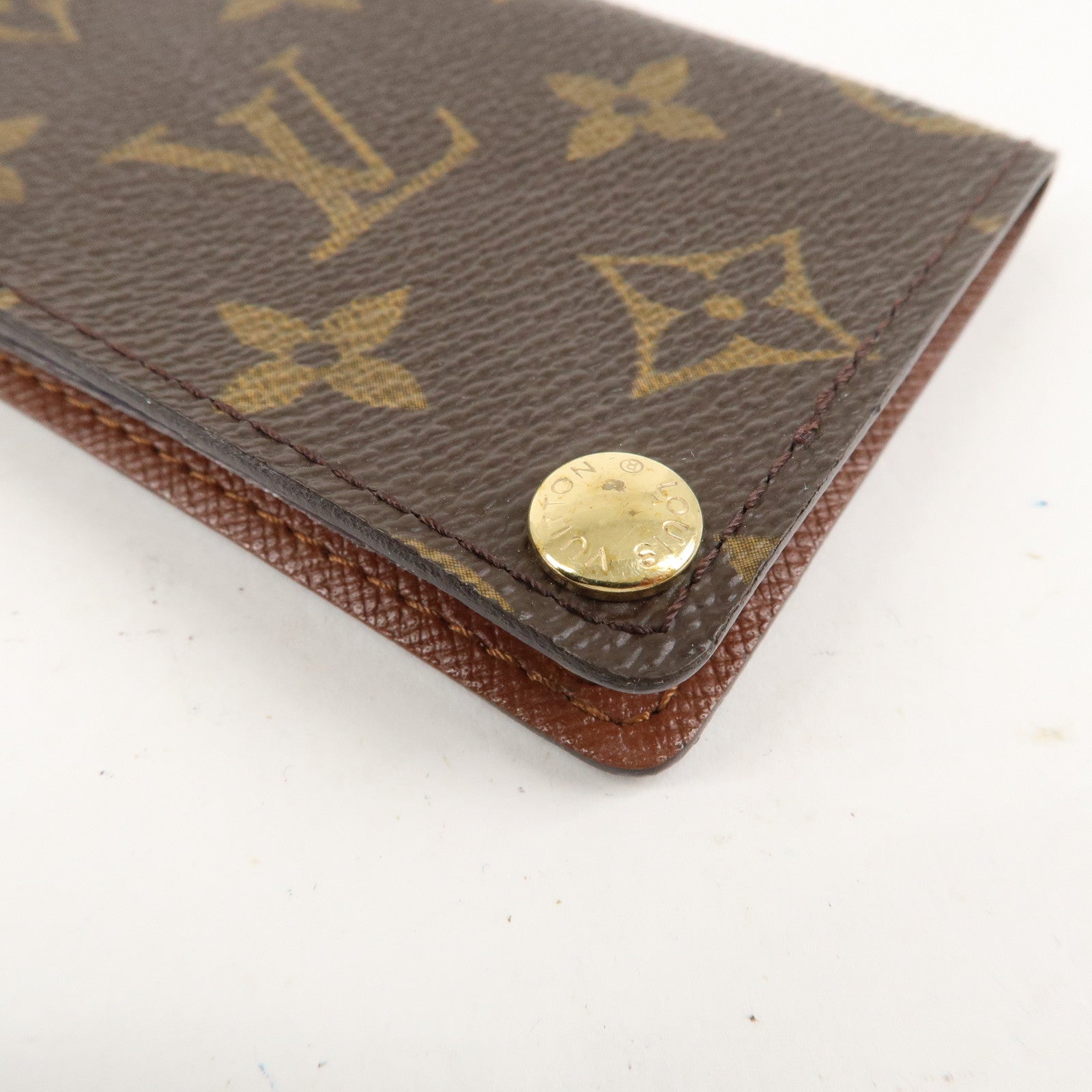 Louis Vuitton Monogram Porte Cartes Credit Pression Brown M60937