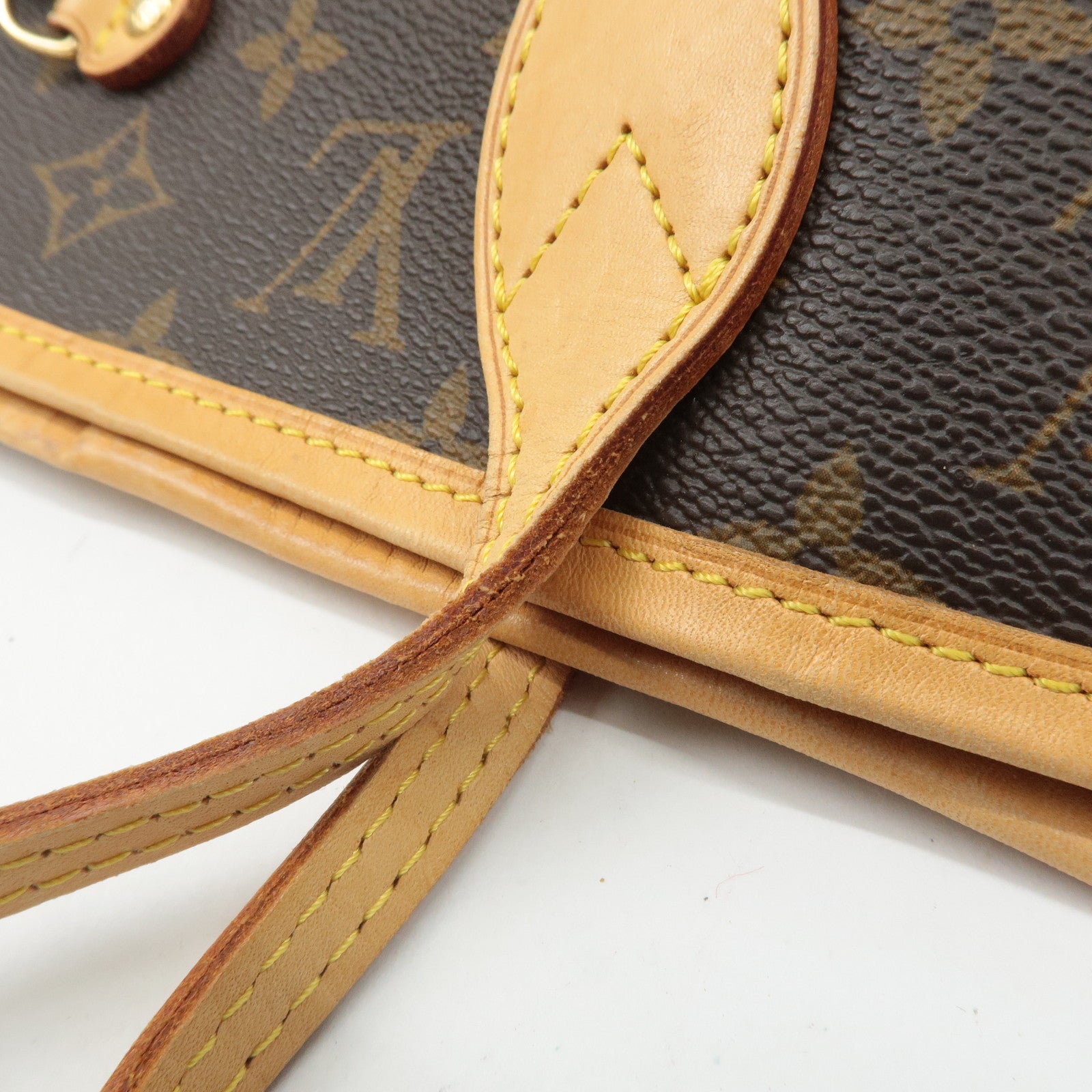 Louis Vuitton Monogram Neverfull MM Tote Bag Brown M40156 Used