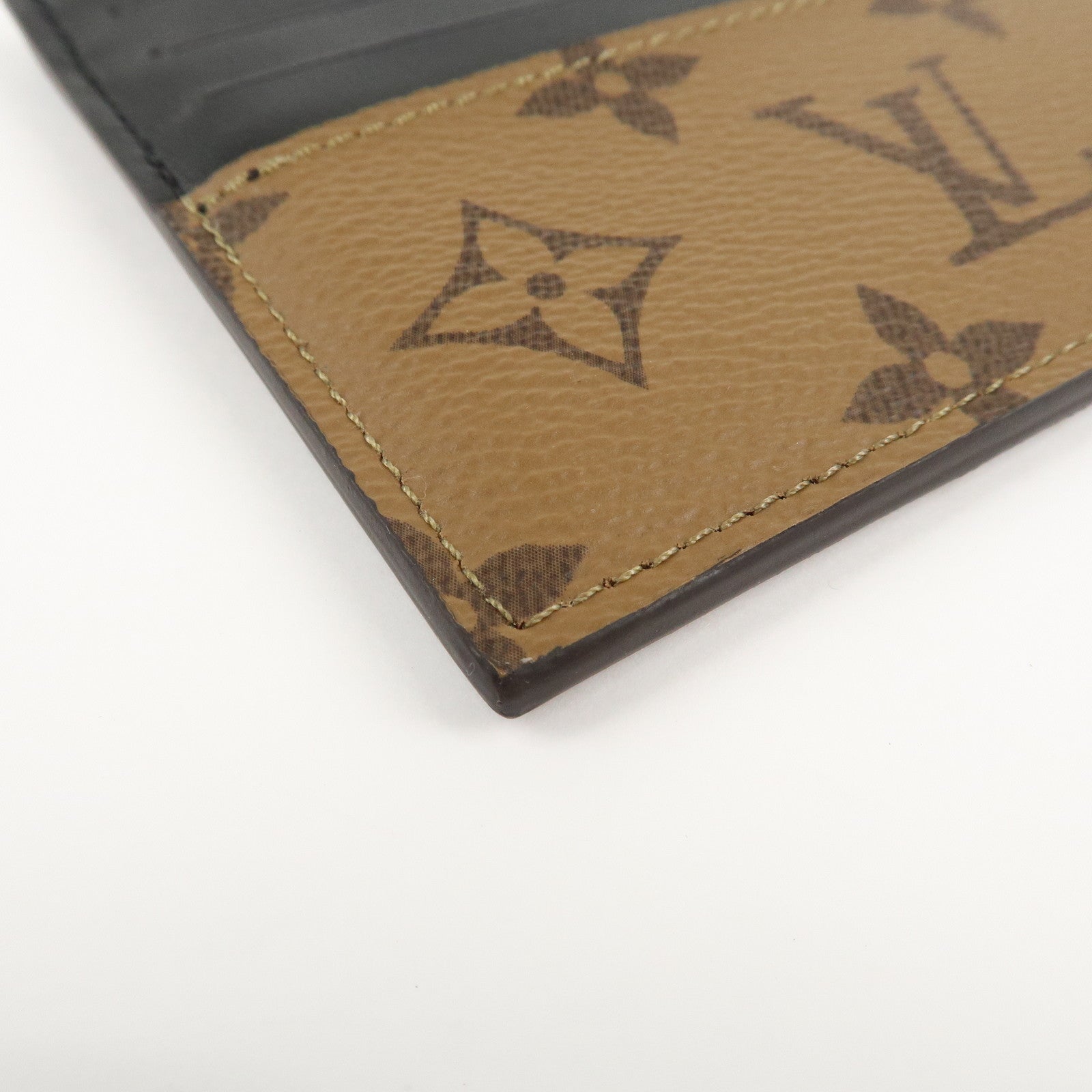 Louis Vuitton Monogram Reverse Slim Purse Card Case M80390 Used