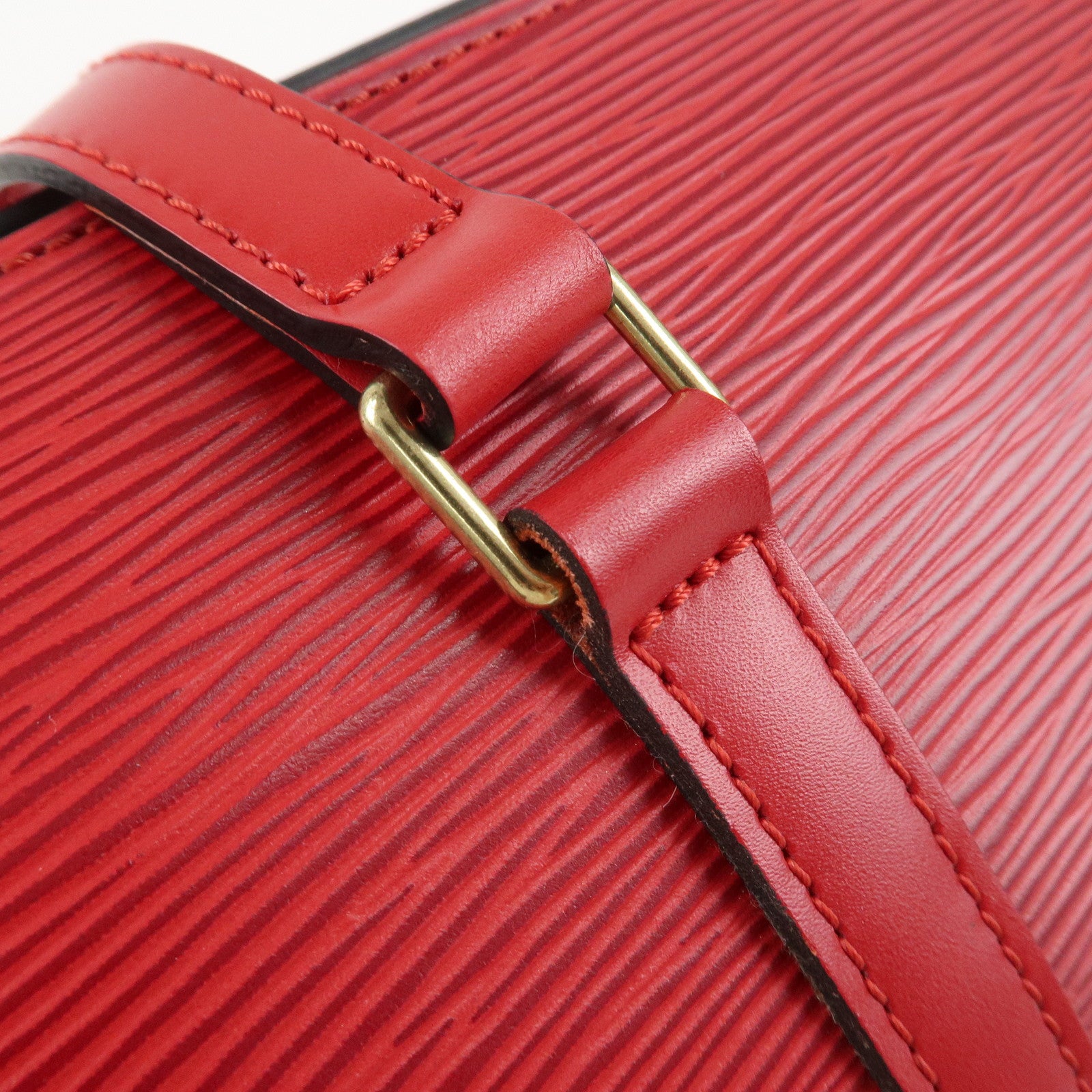 Louis Vuitton Epi Soufflot Hand Bag Castillian Red M52227 Used