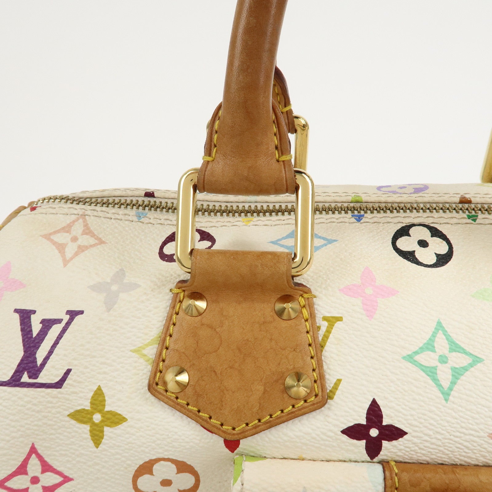 Louis Vuitton Monogram Multi Color Speedy 30 Hand Bag M92643 Used