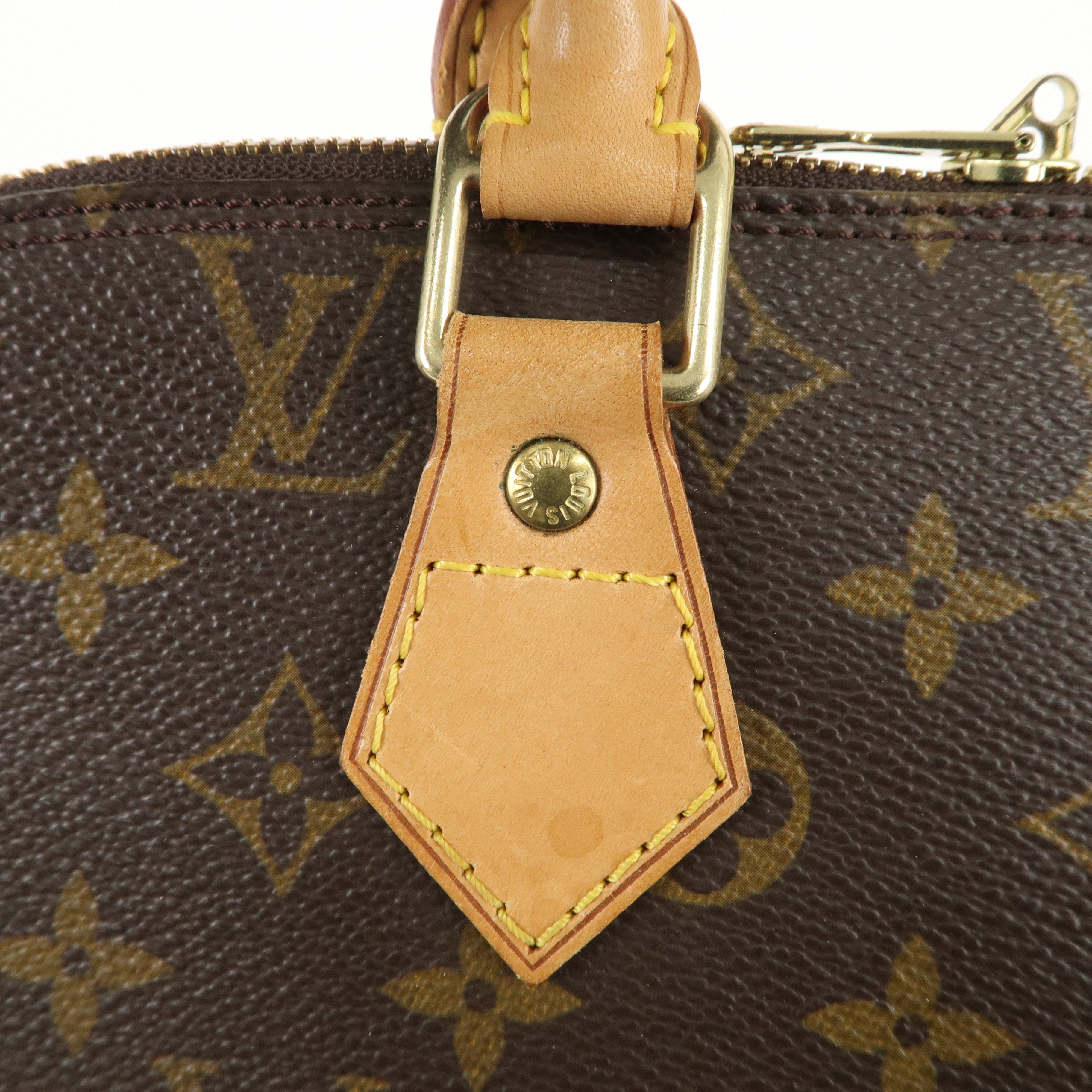 Louis Vuitton Monogram Alma Hand Bag Brown M51130