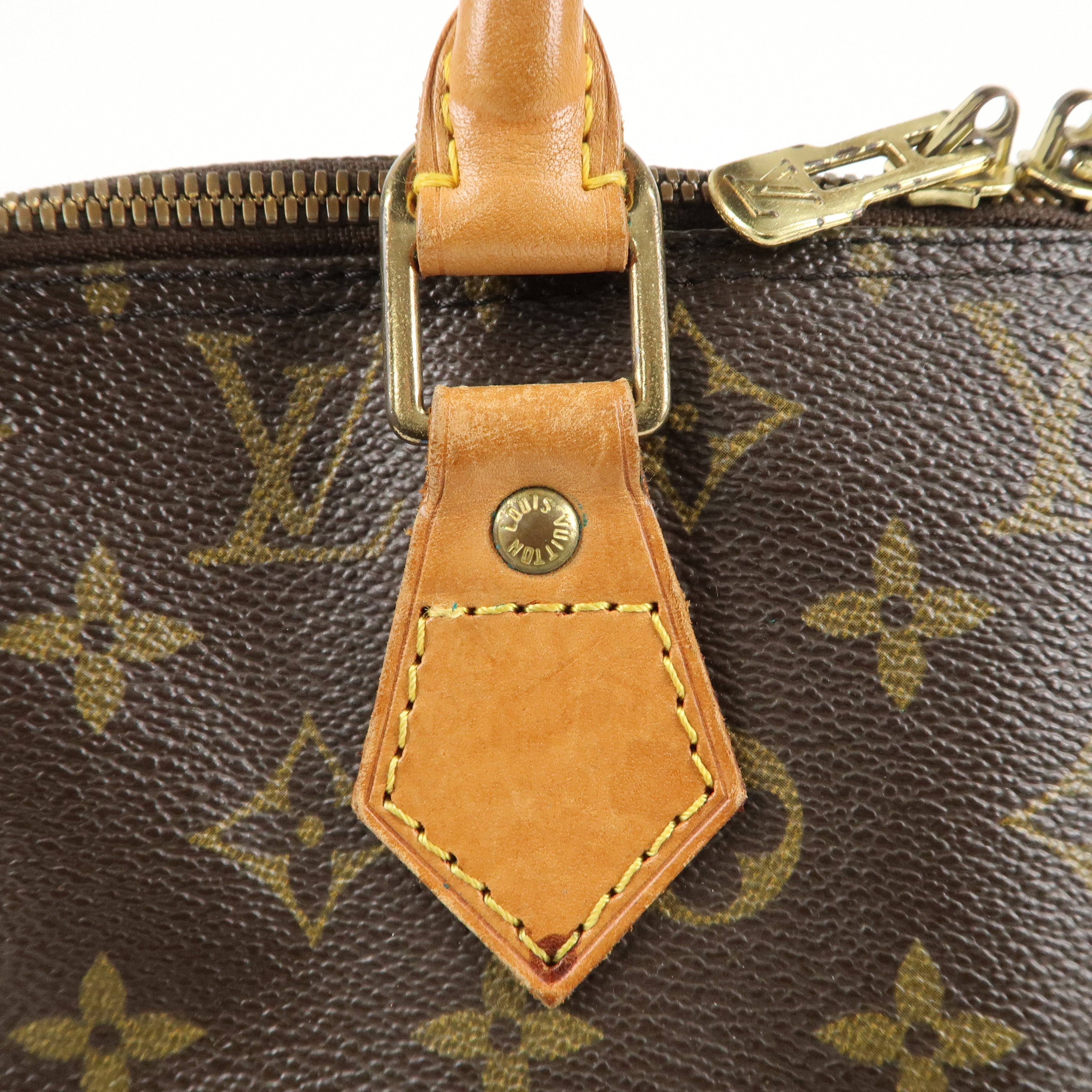 Louis Vuitton Monogram Alma Hand Bag Brown M51130