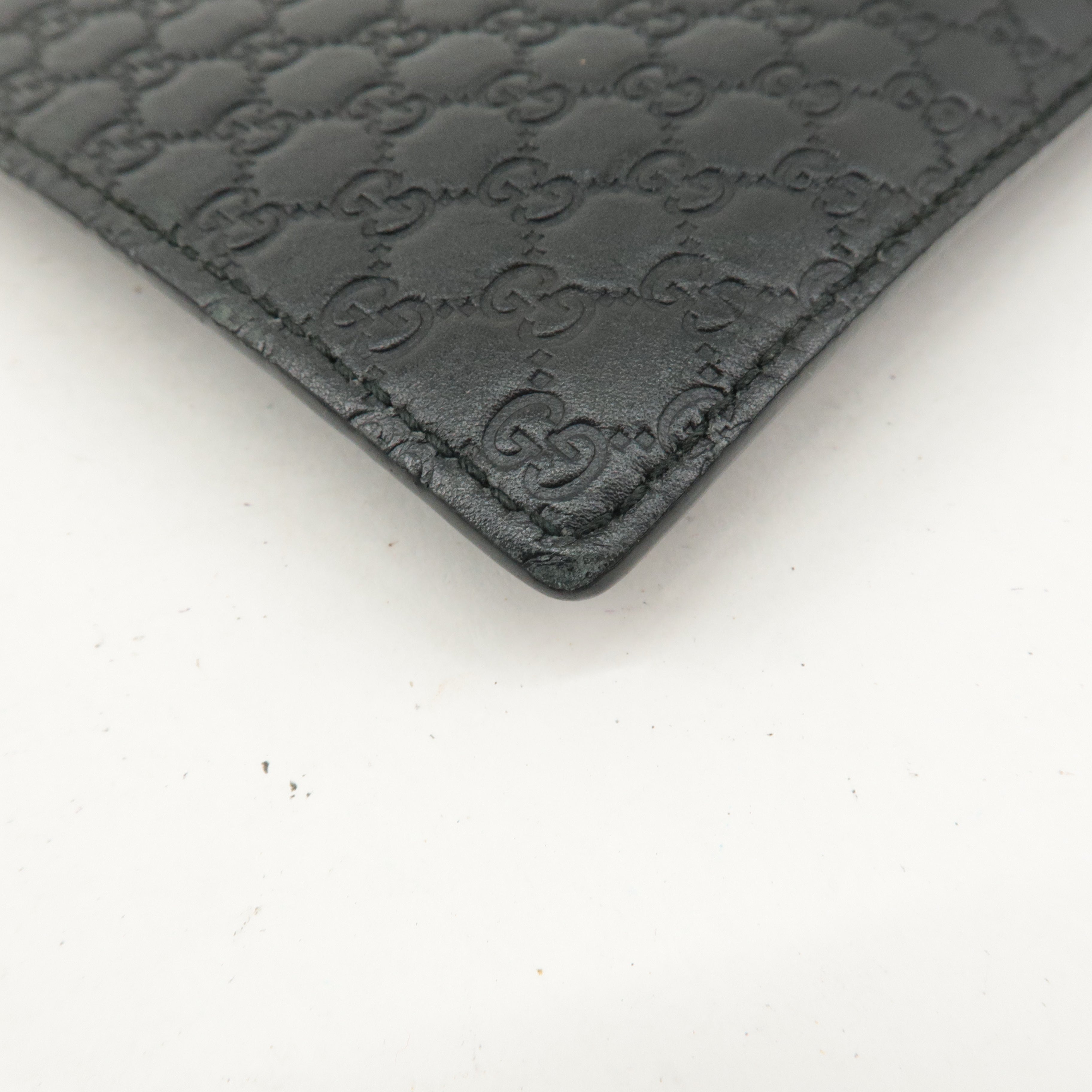 GUCCI Micro Guccissima Leather Clutch Bag Black 544477