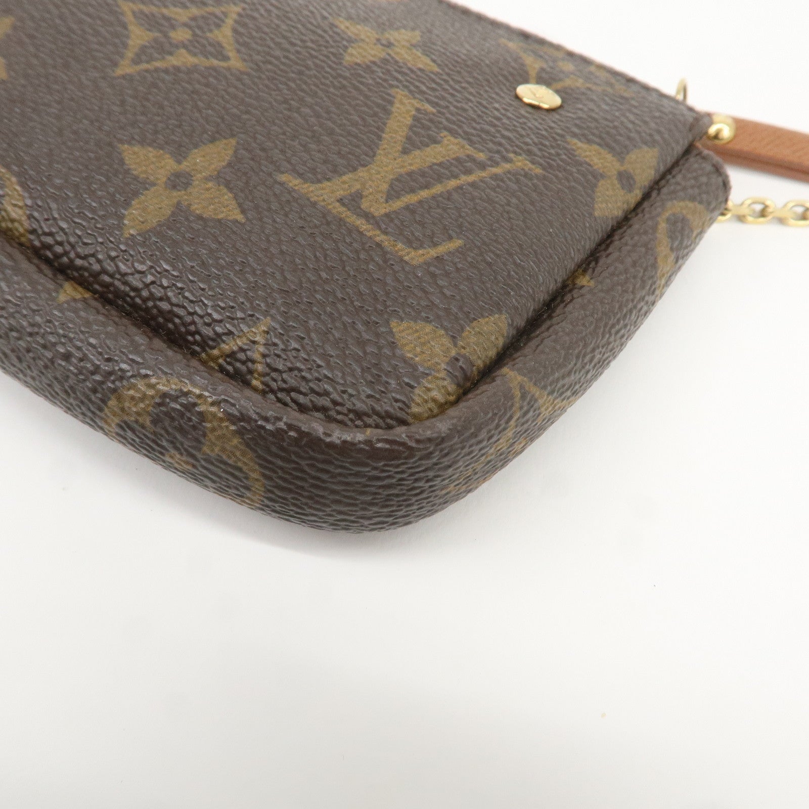 Louis Vuitton Monogram Label Collection Trousse Cles Brown M63800