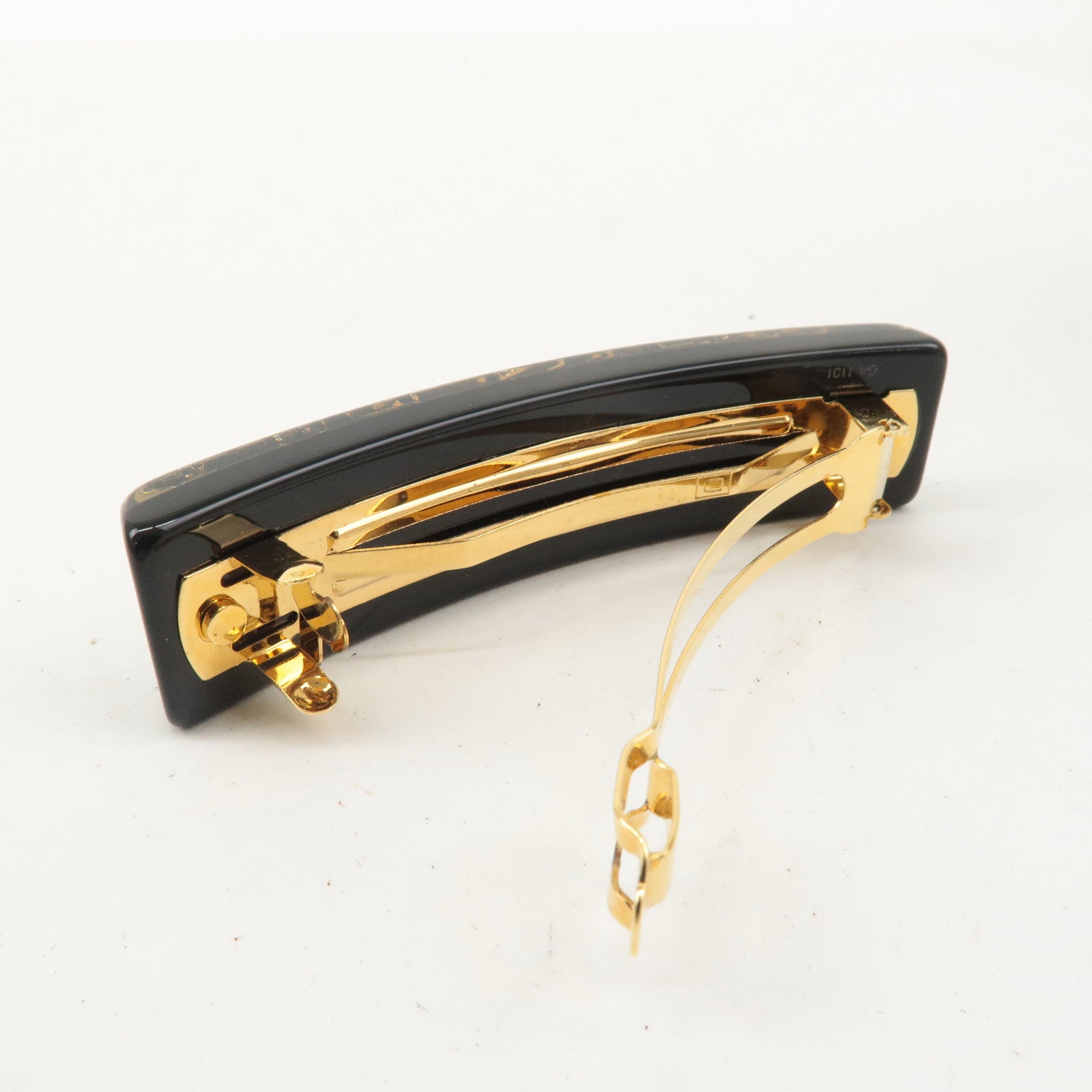 Louis Vuitton Monogram Valletta Inclusion Barrette Black M65304