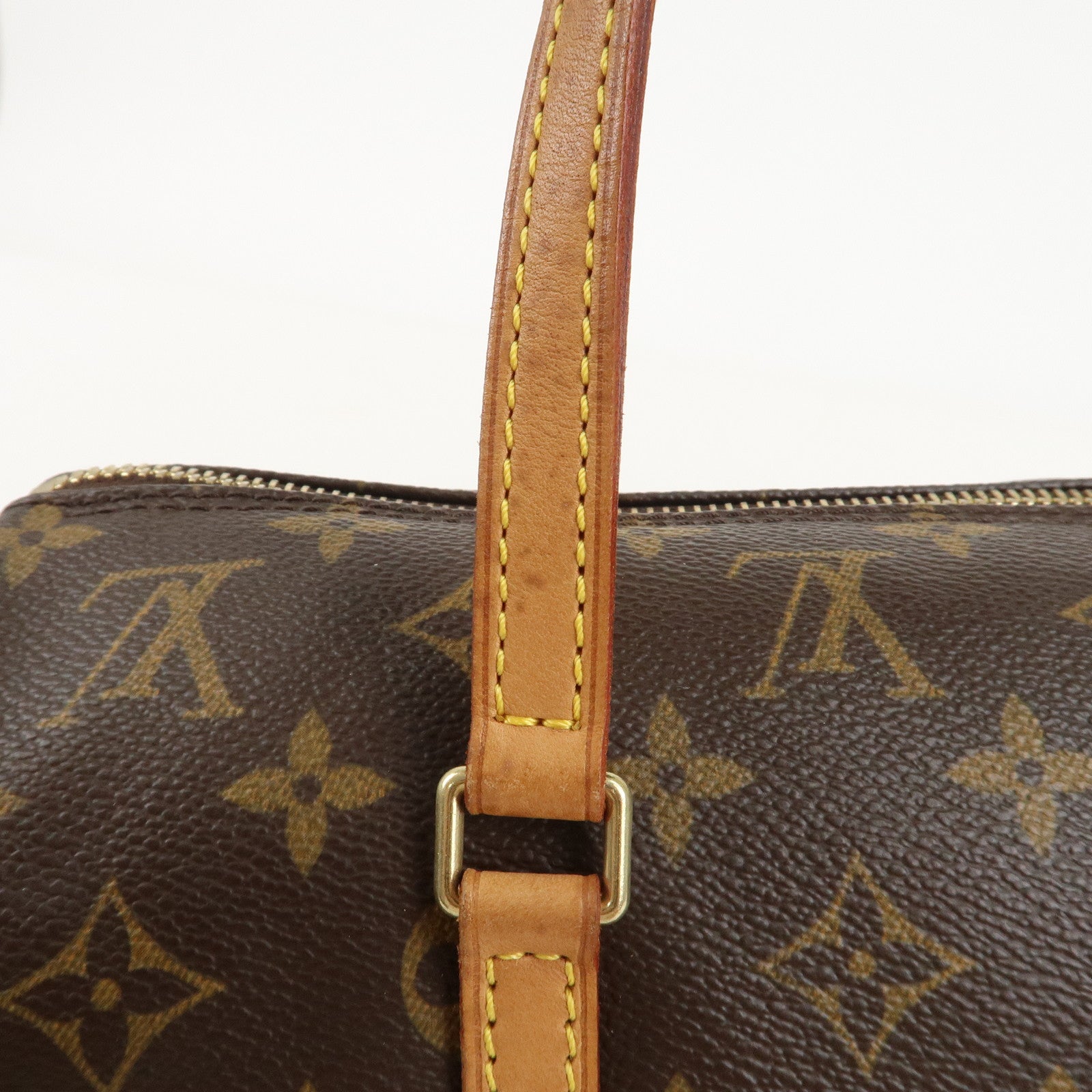 Louis Vuitton Monogram Papillon 30 Hand Bag Brown M51385 Used