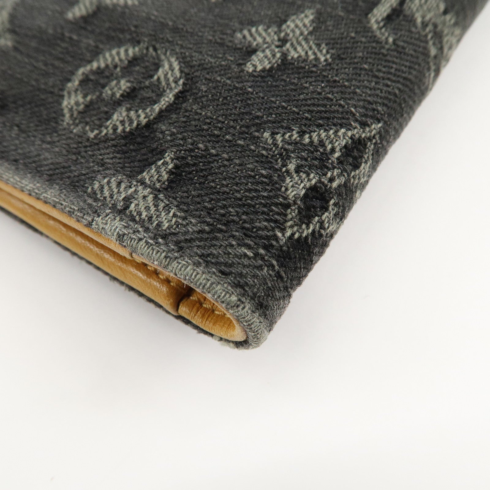 Louis Vuitton Monogram Denim Portefeuille Amelia Noir M95512 Used