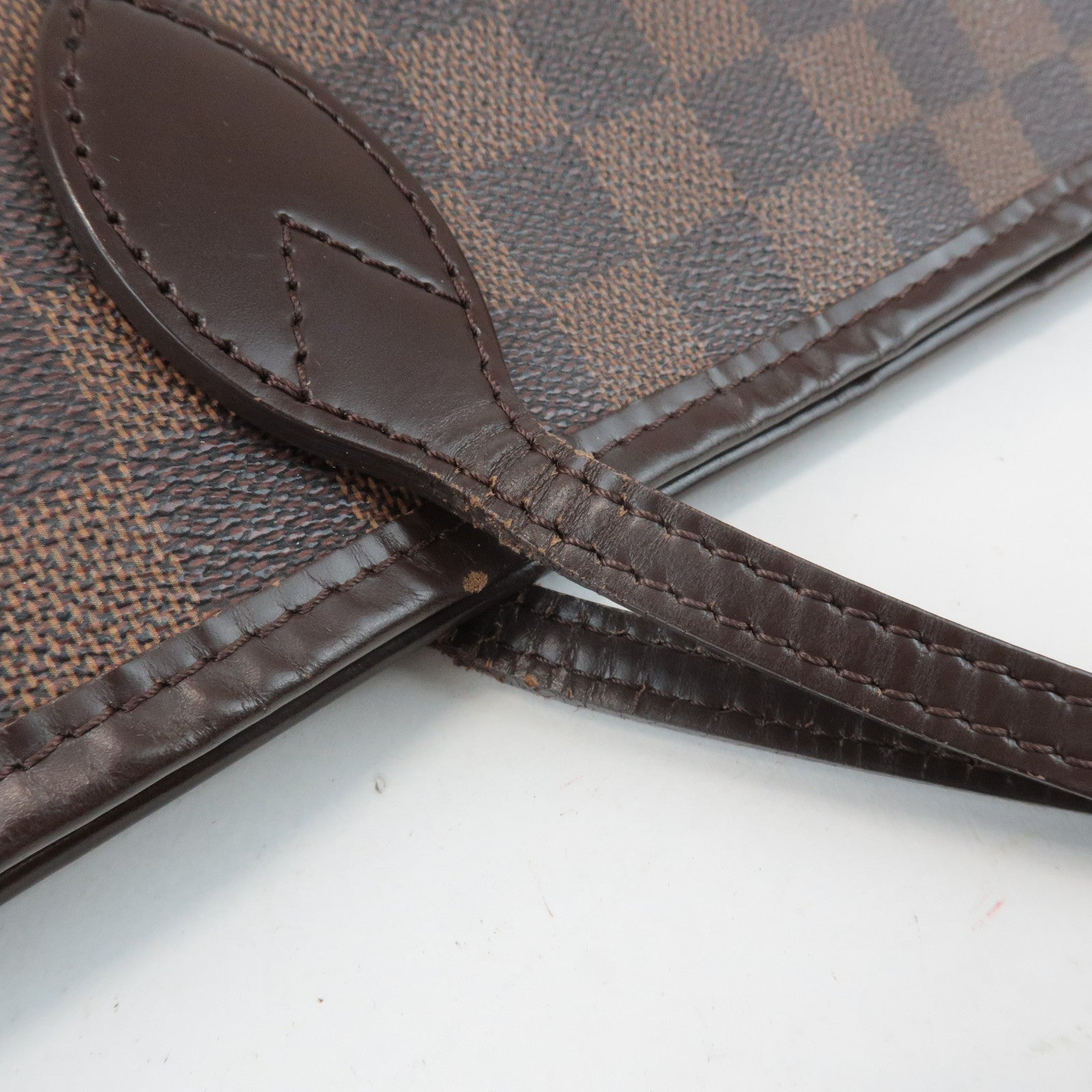 Louis Vuitton Damier Neverfull MM Tote Bag Damier Ebene N51105 Used