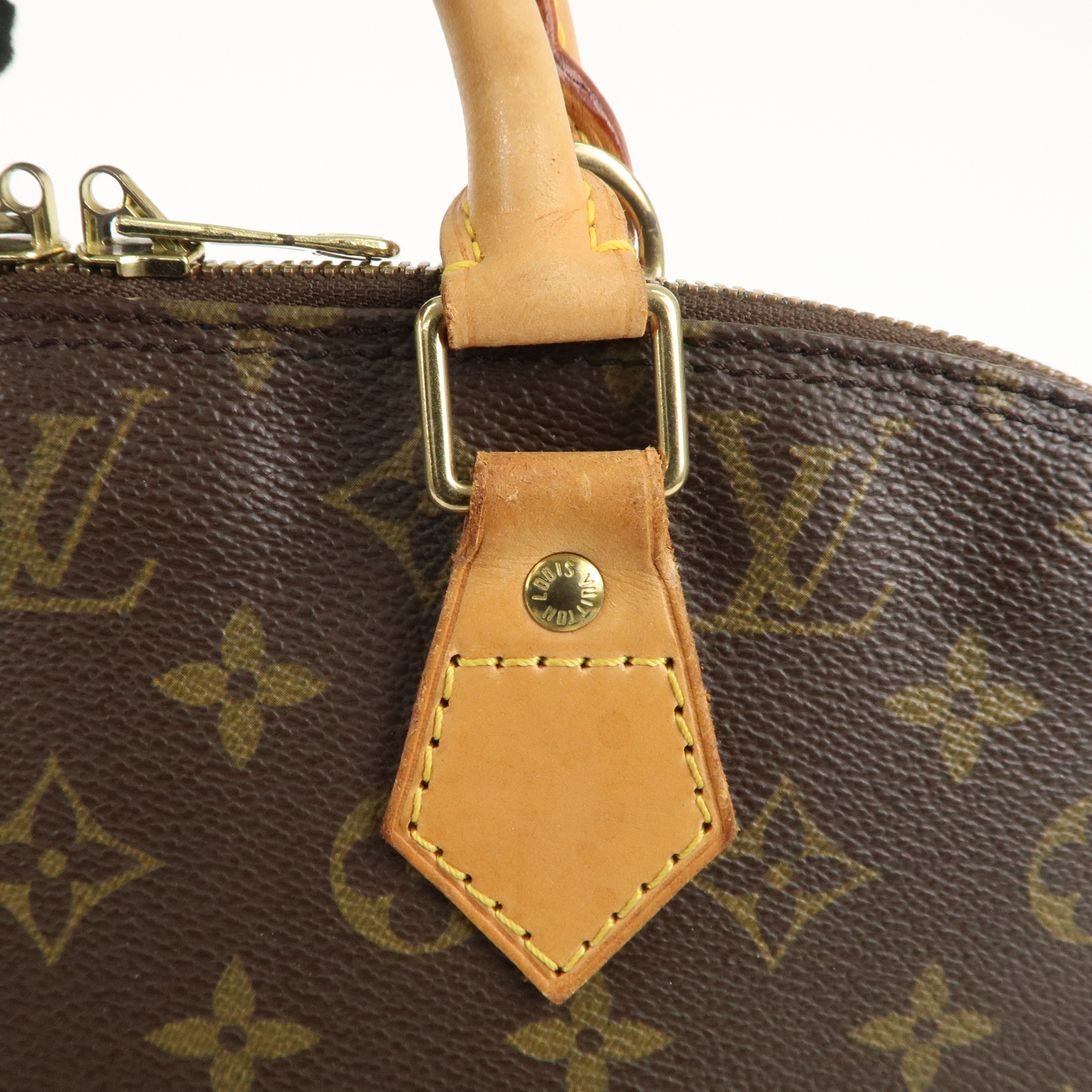 Louis Vuitton Monogram Alma Hand Bag Brown M51130