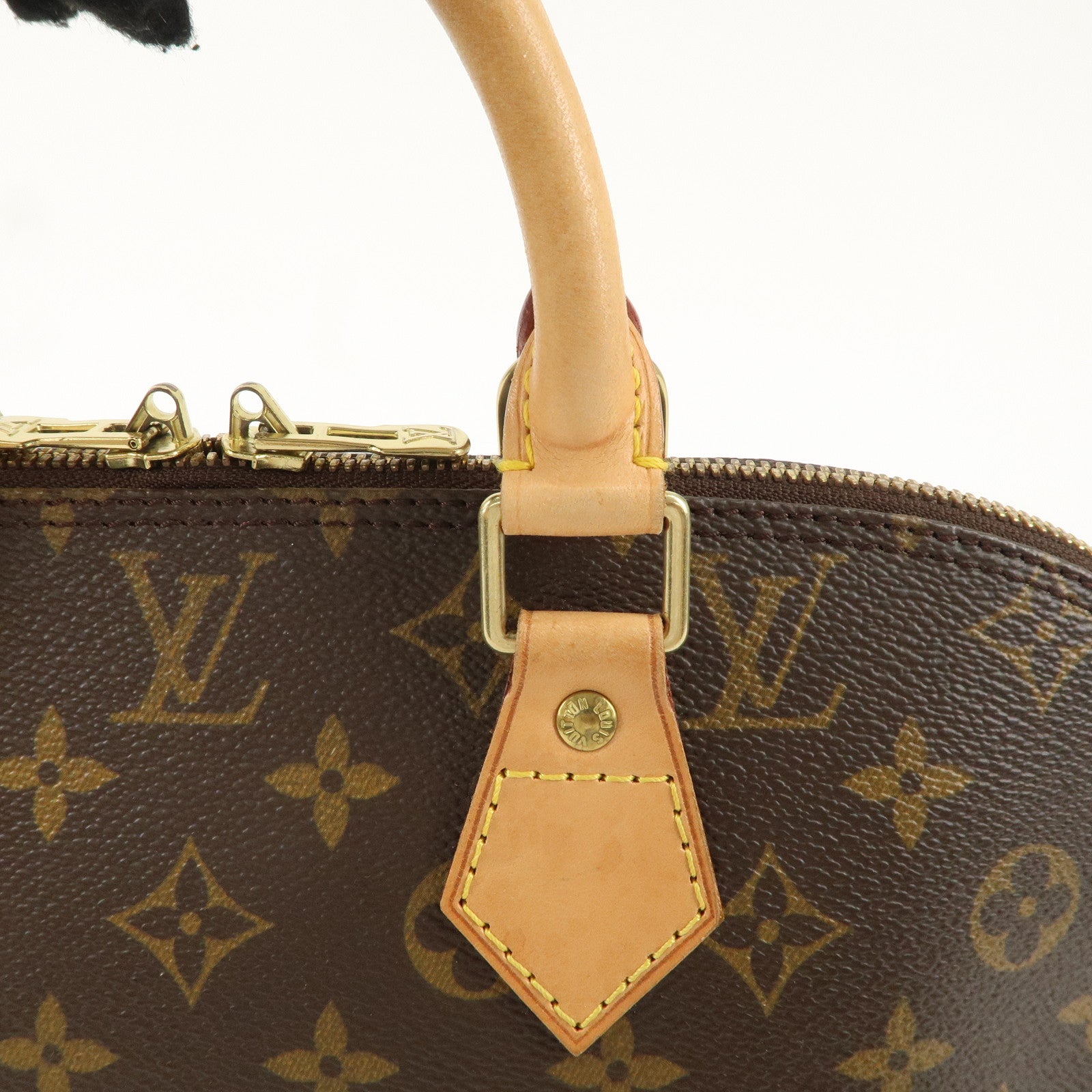 Louis Vuitton Monogram Alma Hand Bag Brown M51130