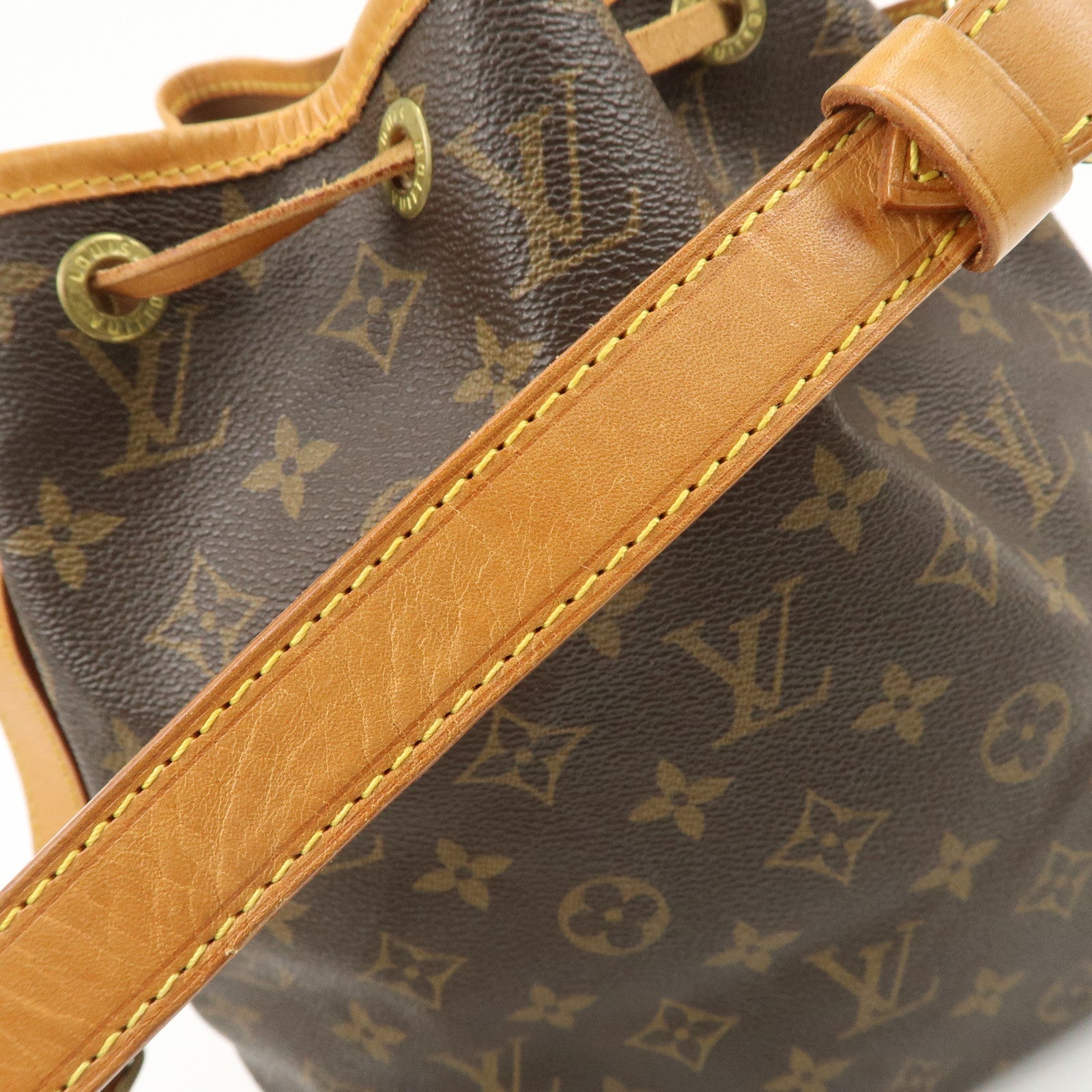 Louis Vuitton Monogram Petit Noe Shoulder Bag Brown M42226 Used