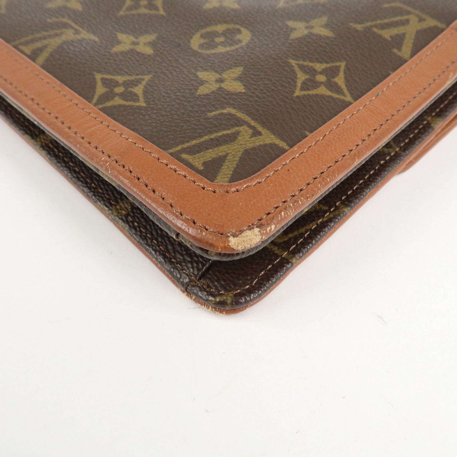 Louis Vuitton Monogram Pochette Dam GM Clutch Bag M51810 Used