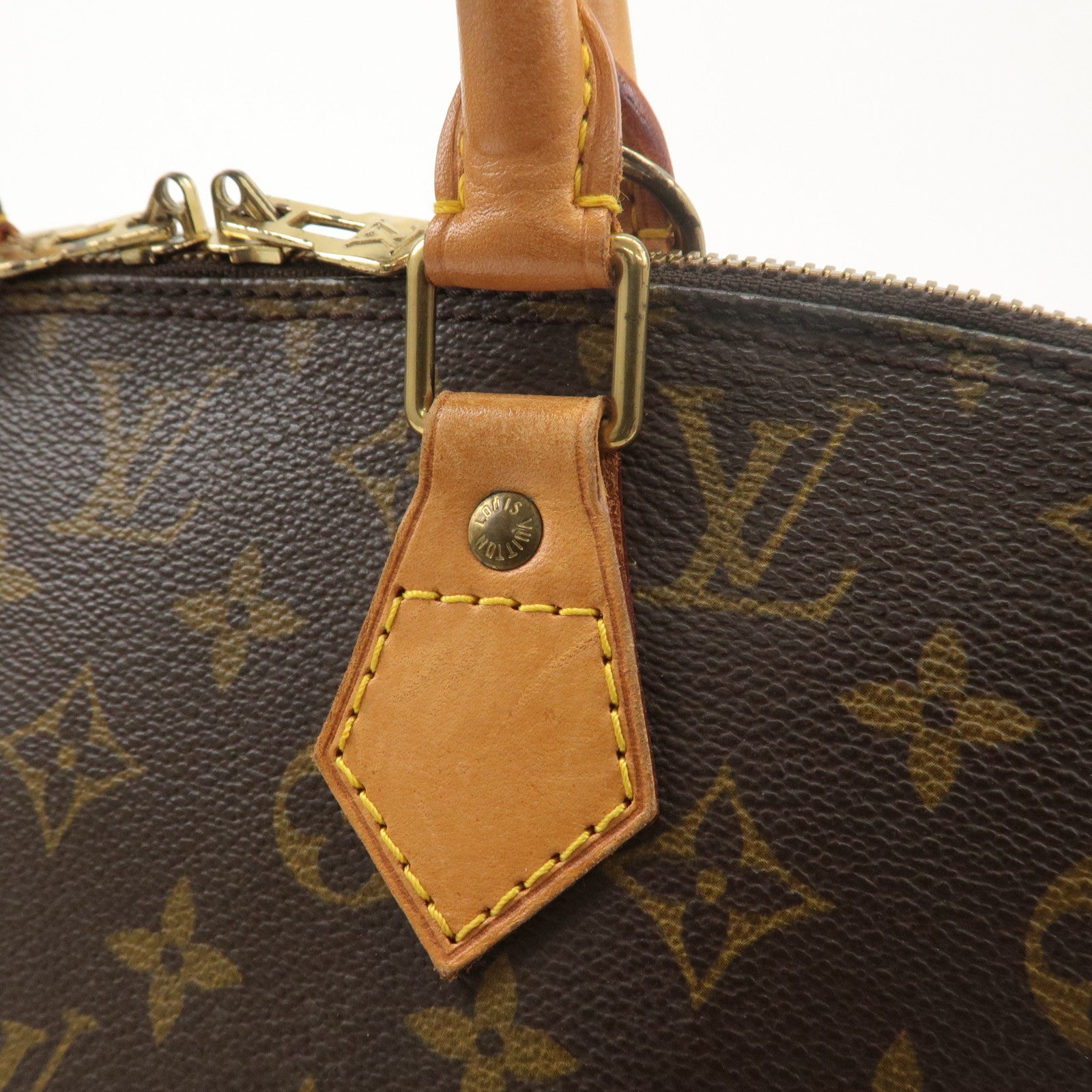 Louis Vuitton Monogram Alma Hand Bag Brown M51130