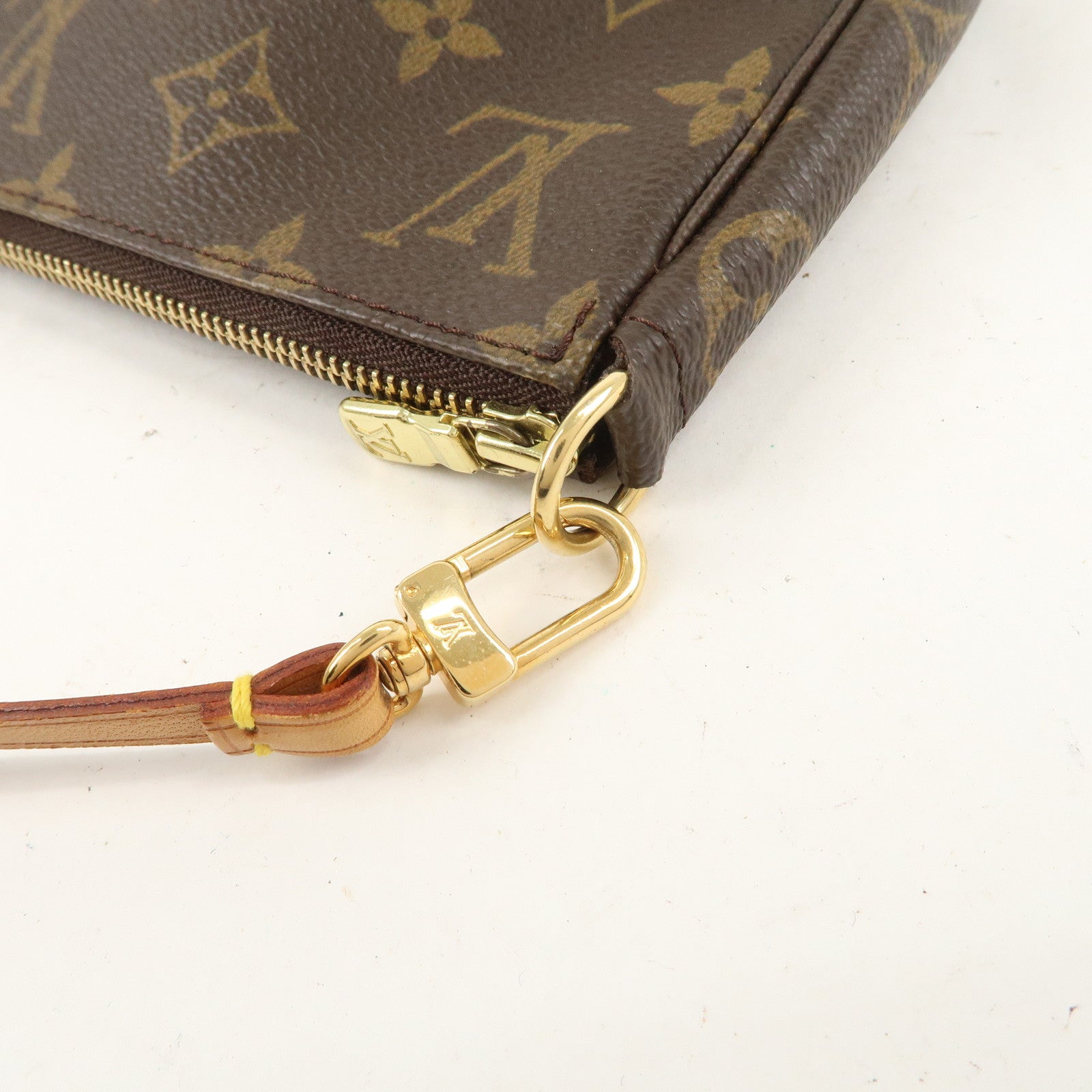 Louis Vuitton Monogram Pochette Accessoir Hand Bag Brown M51980