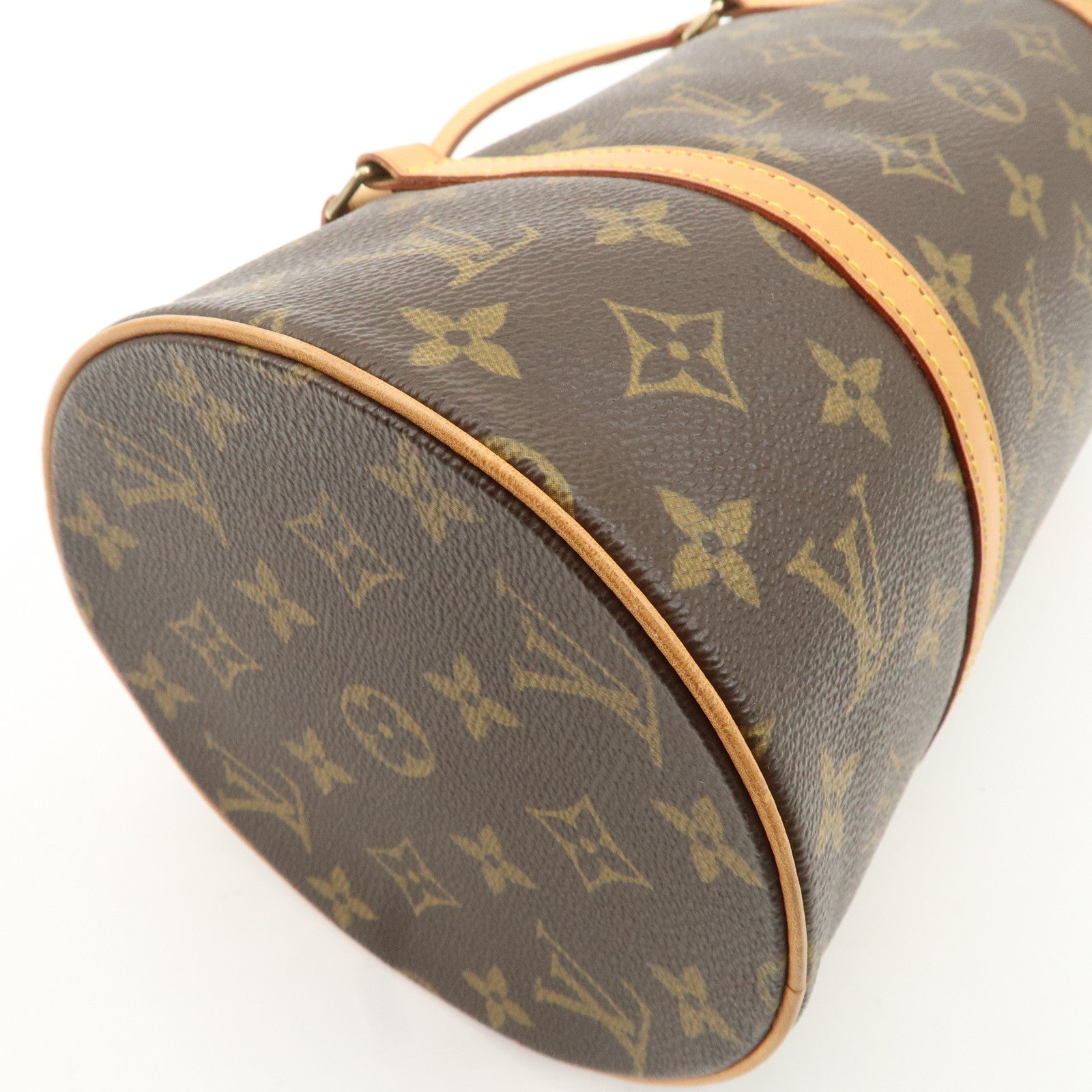 Louis Vuitton Monogram Papillon 30 Hand Bag Brown M51385 Used