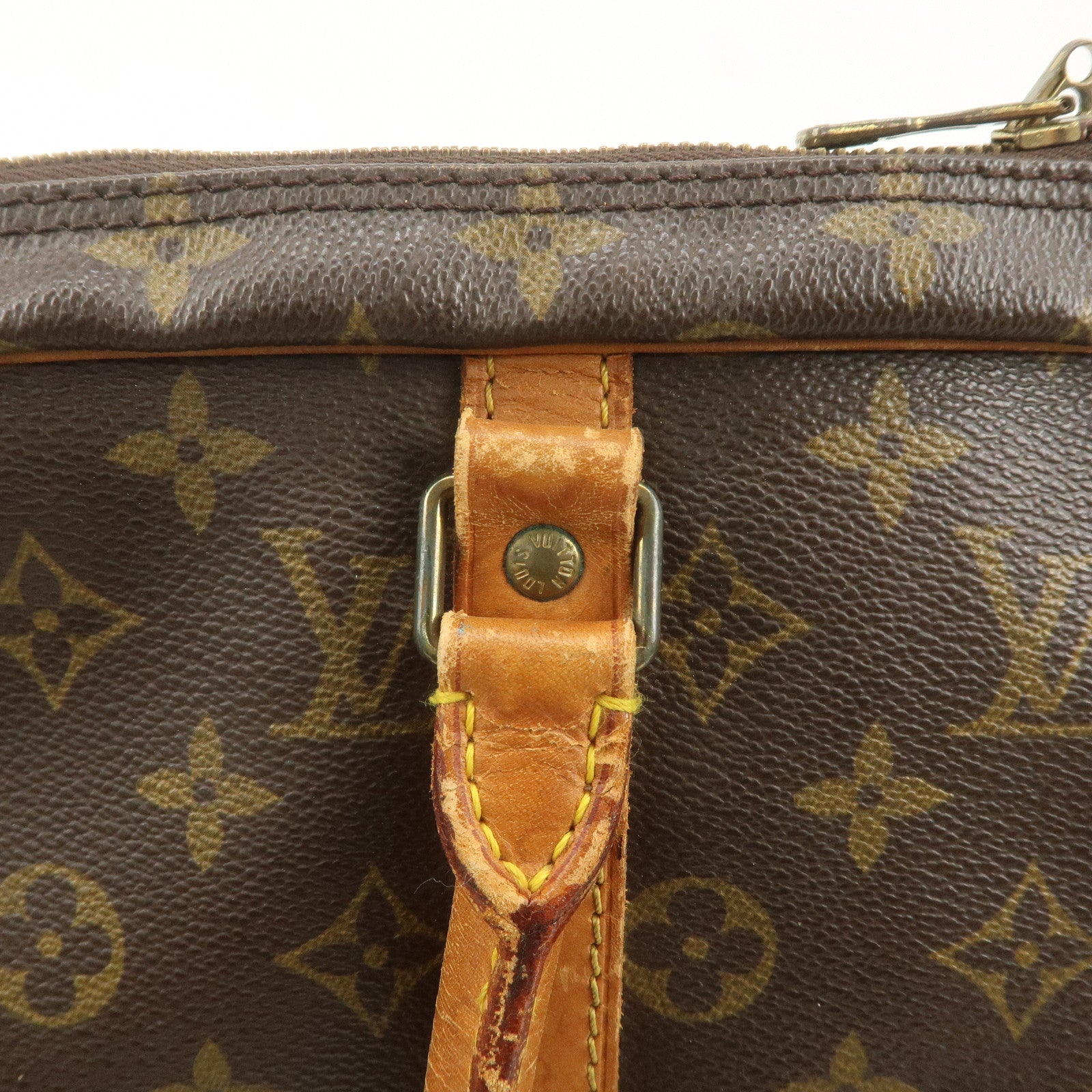 Louis Vuitton Monogram Porte Documents Voyage Bag Brown M53361