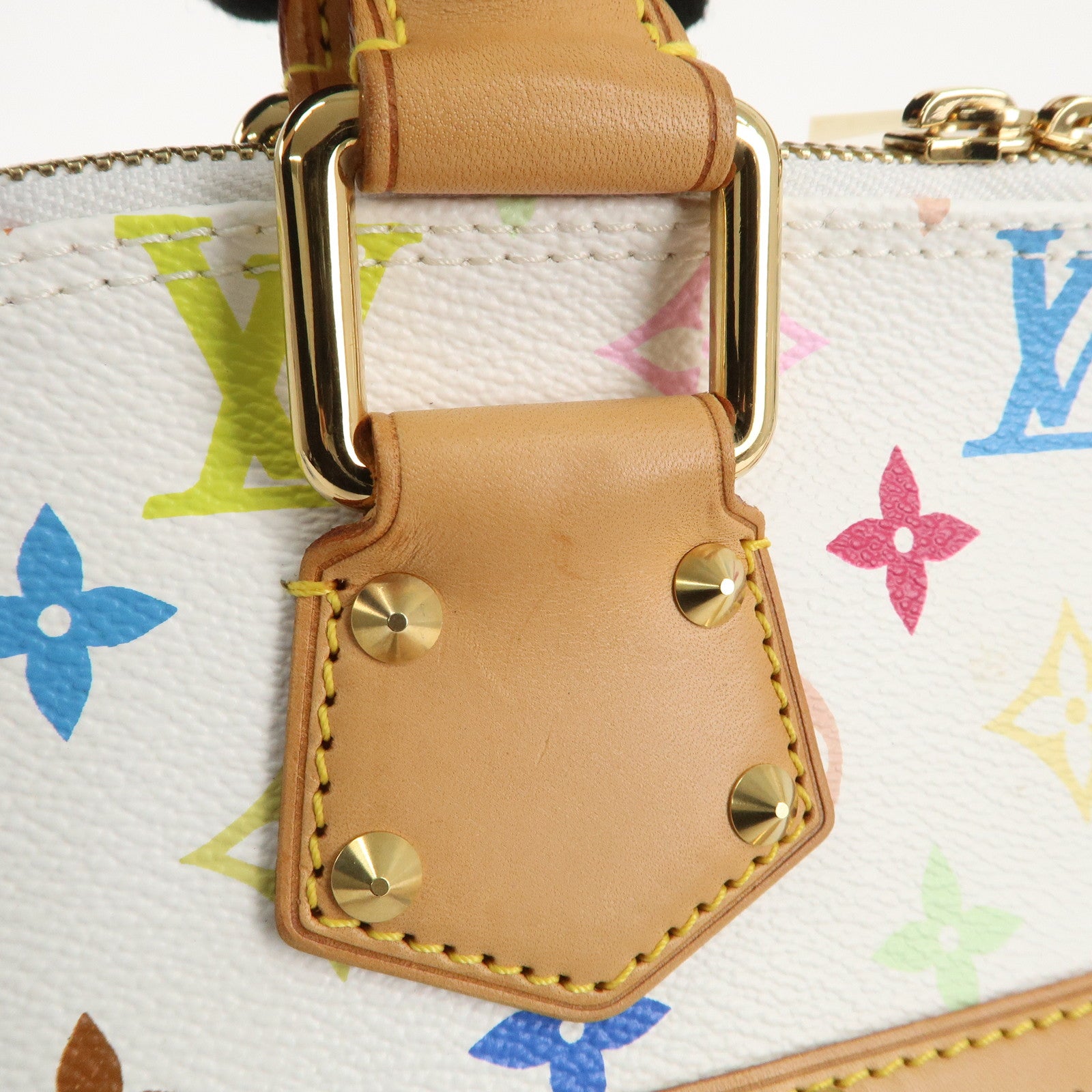 Louis Vuitton Monogram Multicolor Alma PM Hand Bag Blanc M92647