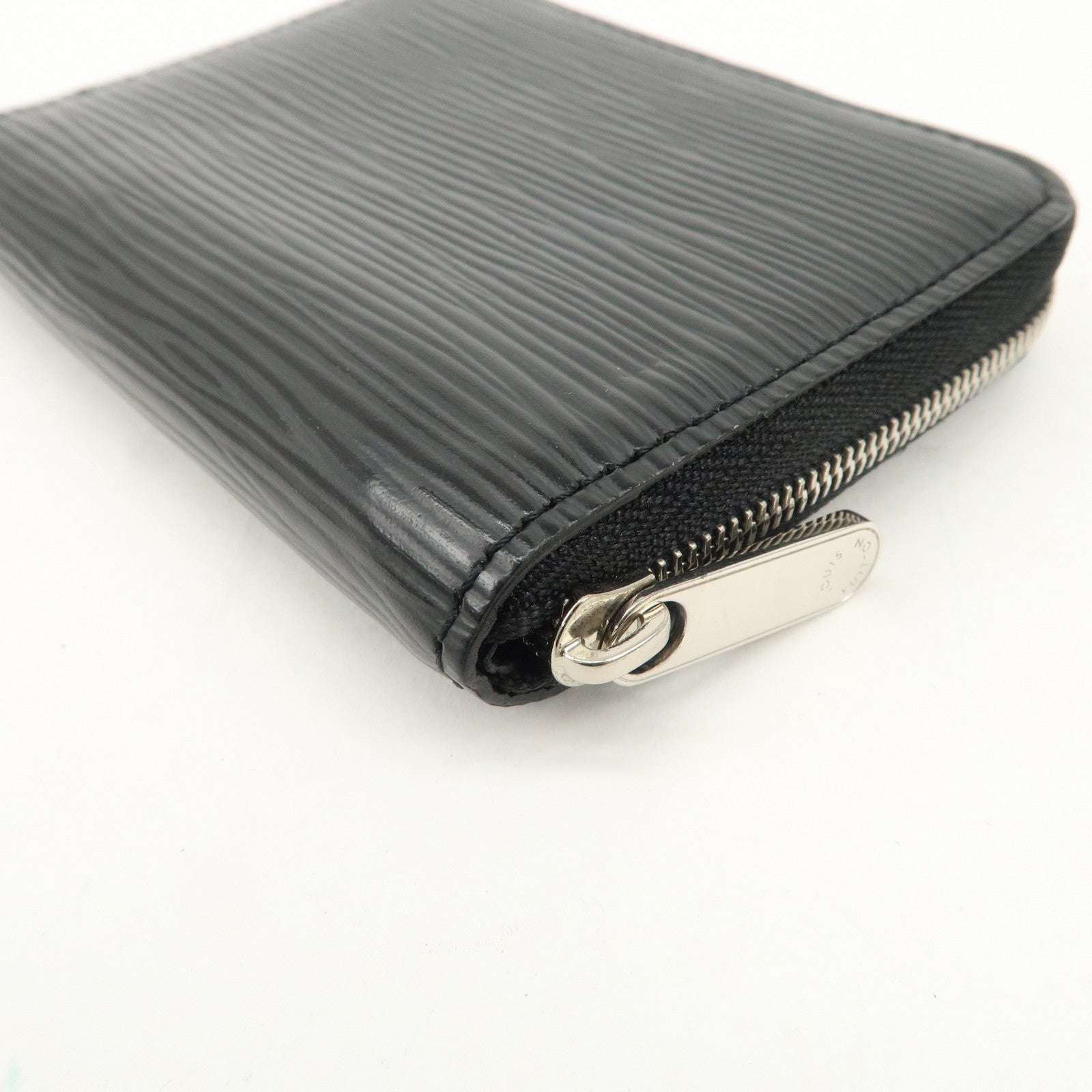 Louis Vuitton Epi Leather Zippy Coin Case Wallet Noir M60152 Used