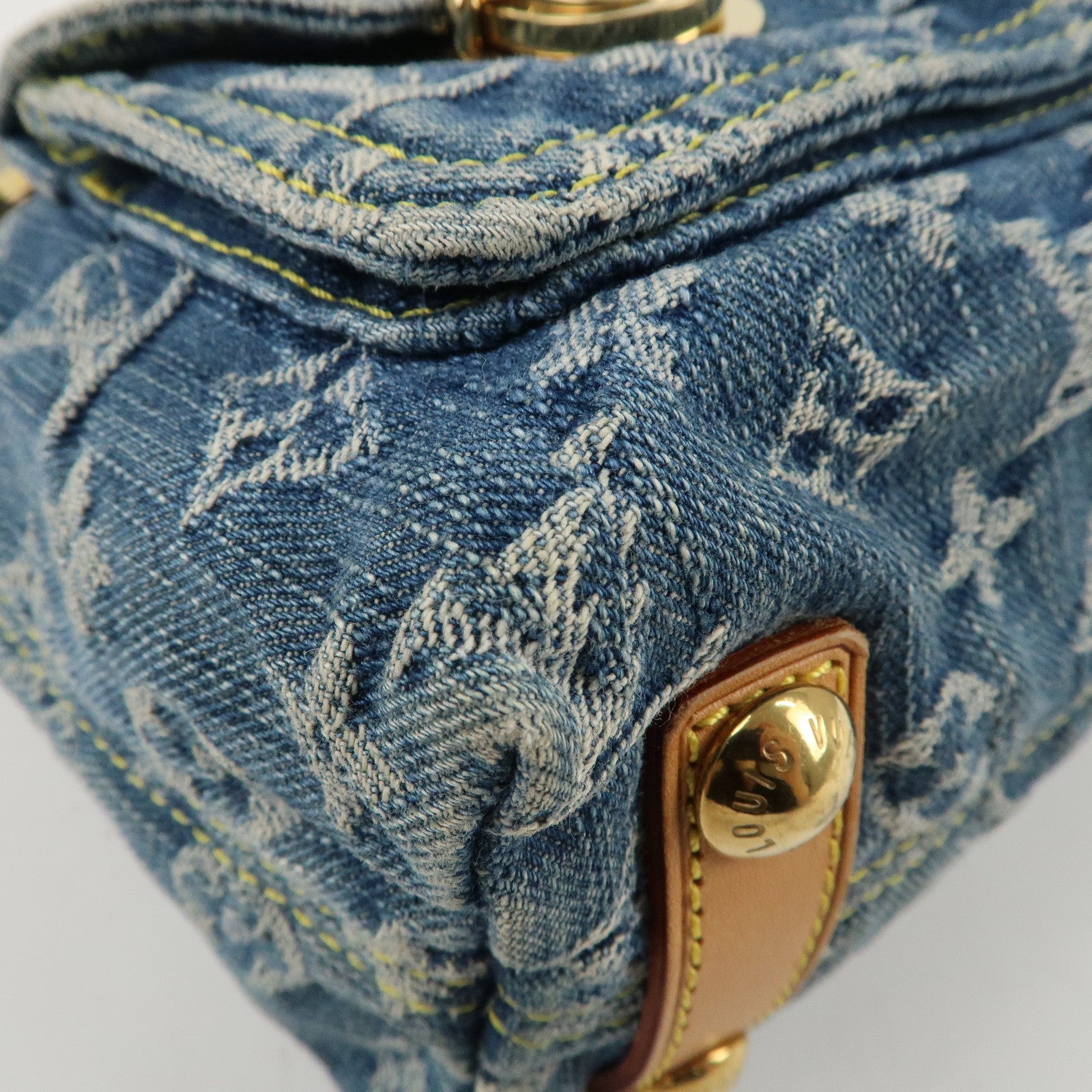 Louis Vuitton Monogram Denim Baggy PM Blue M95049