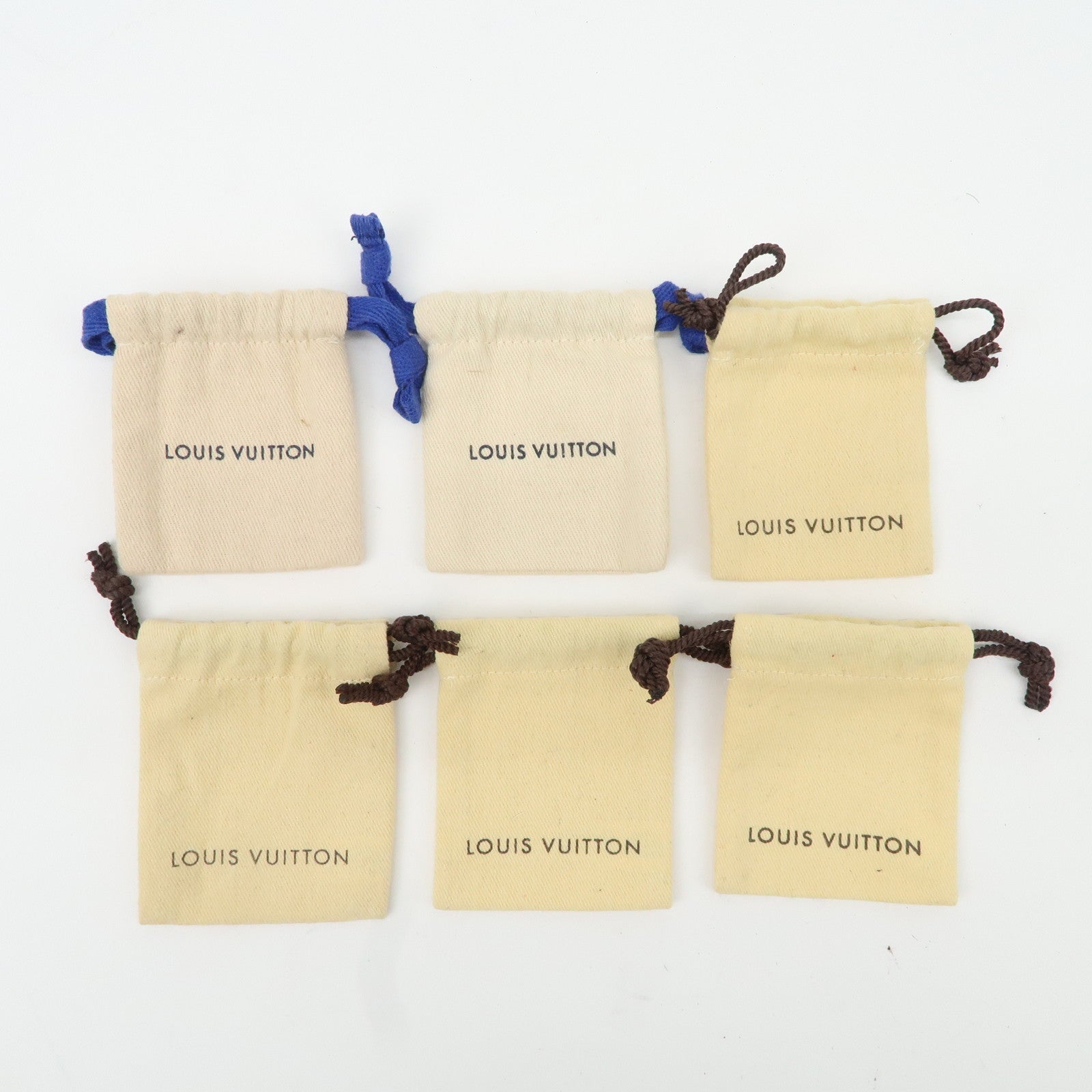 Louis Vuitton Set Of 30 Dust Bag Mini Drawstring Type Beige Used