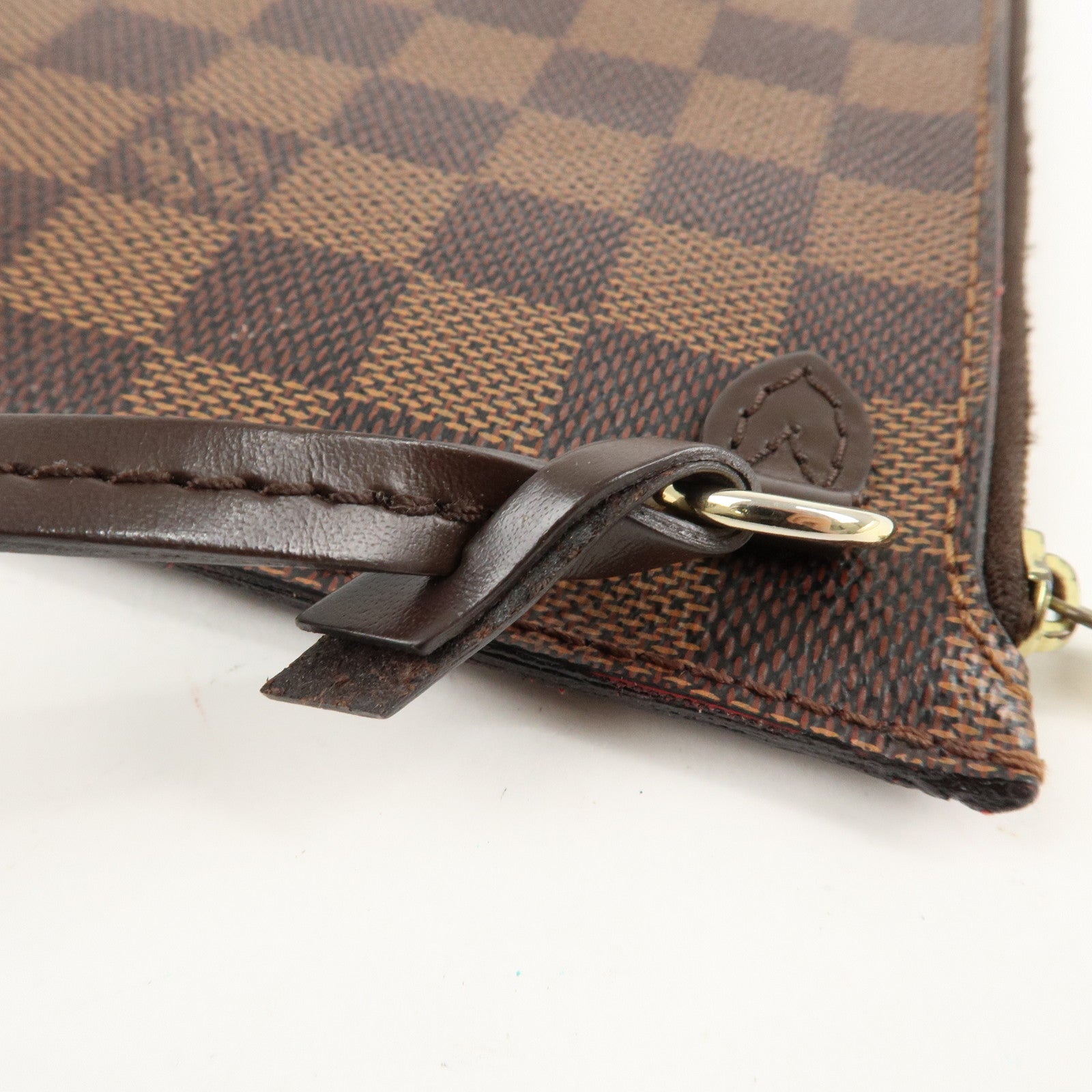 Louis Vuitton Damier Pouch for Neverfull MM Brown Used