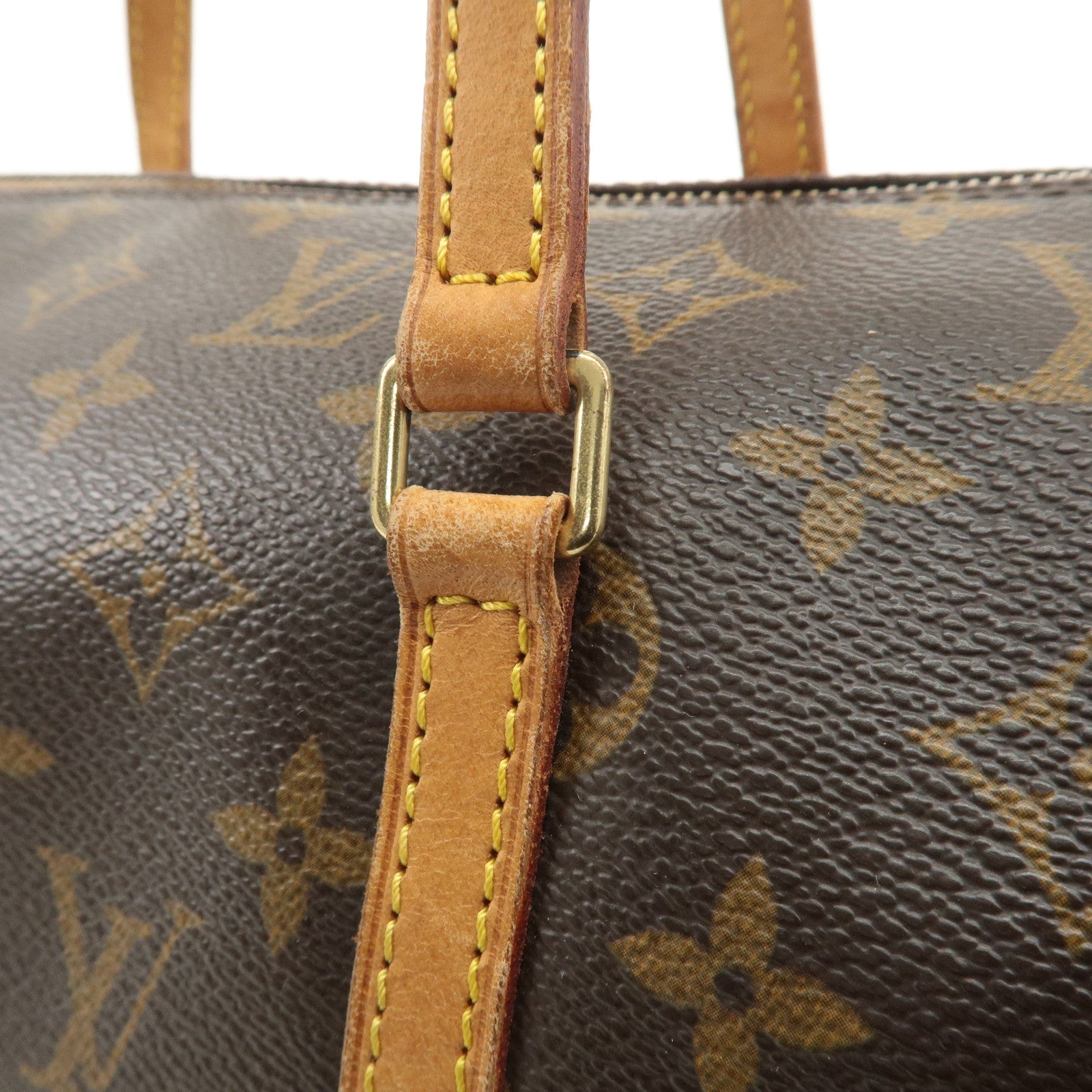 Louis Vuitton Monogram Papillon 30 Hand Bag Brown M51385