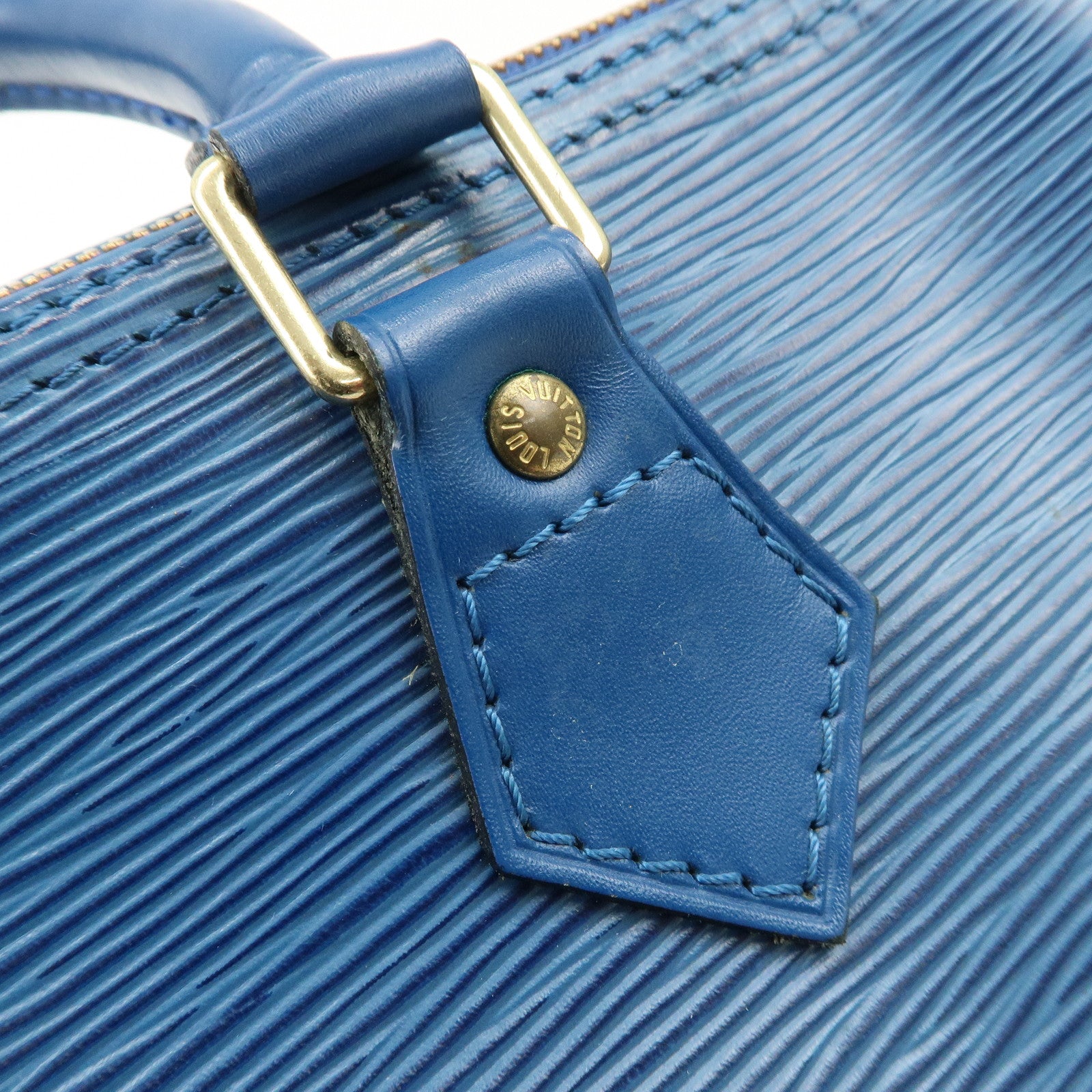 Louis Vuitton Epi Speedy 25 Hand Boston Bag Blue M43015