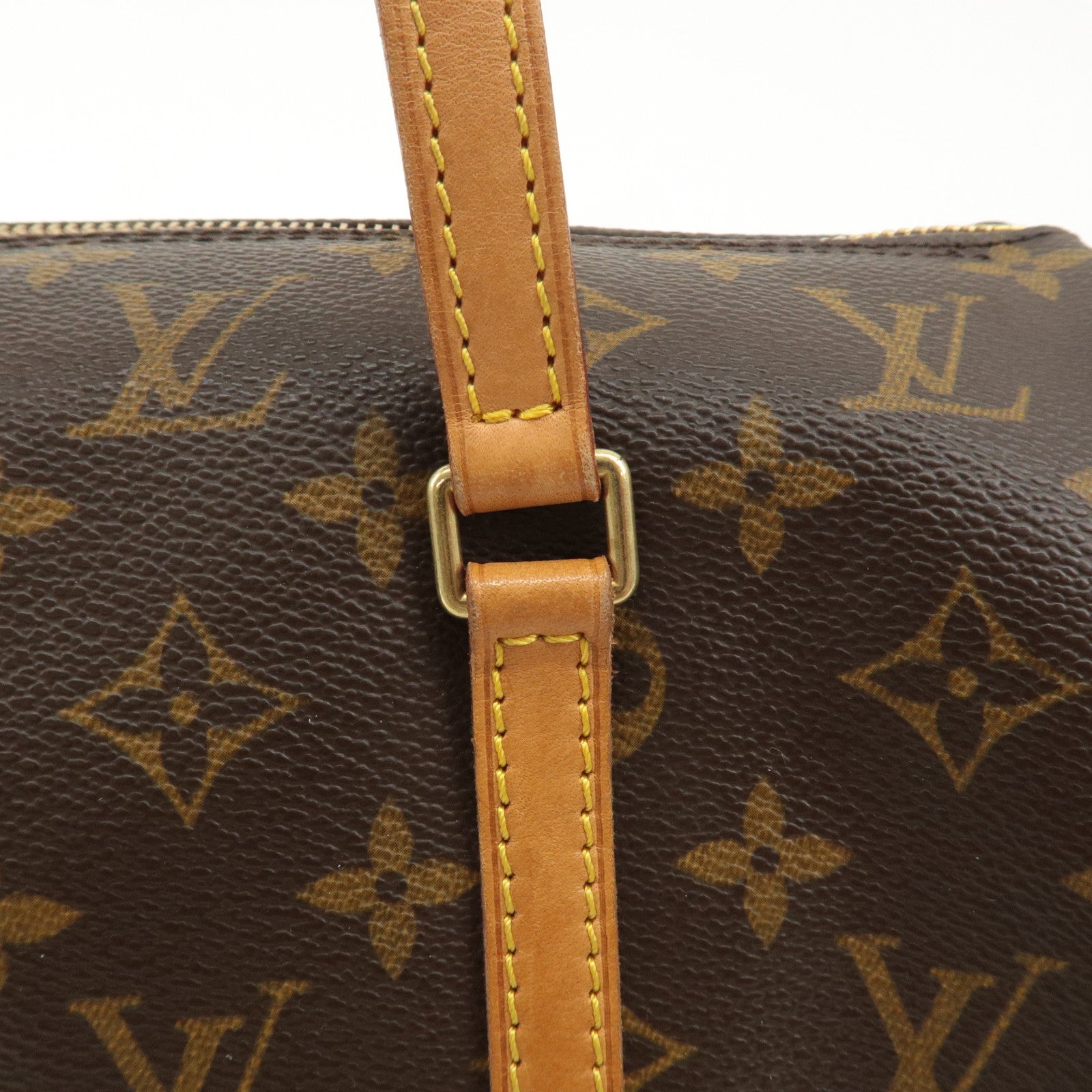 Louis Vuitton Monogram Papillon 30 Hand Bag Brown M51385