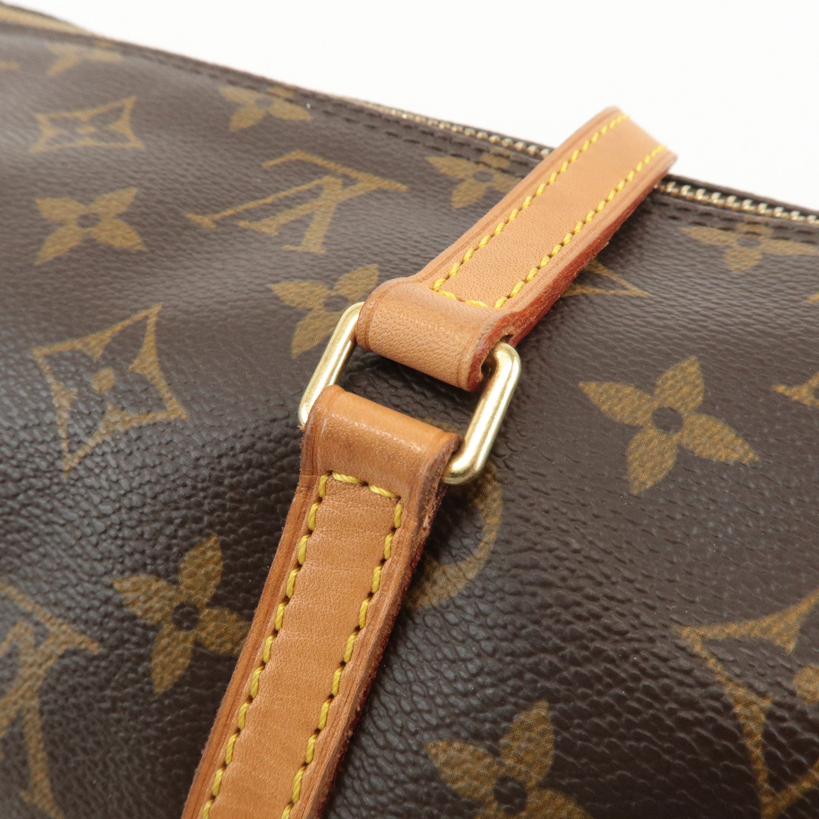 Louis Vuitton Monogram Papillon 30 Hand Bag New Style Brown M51385 Used