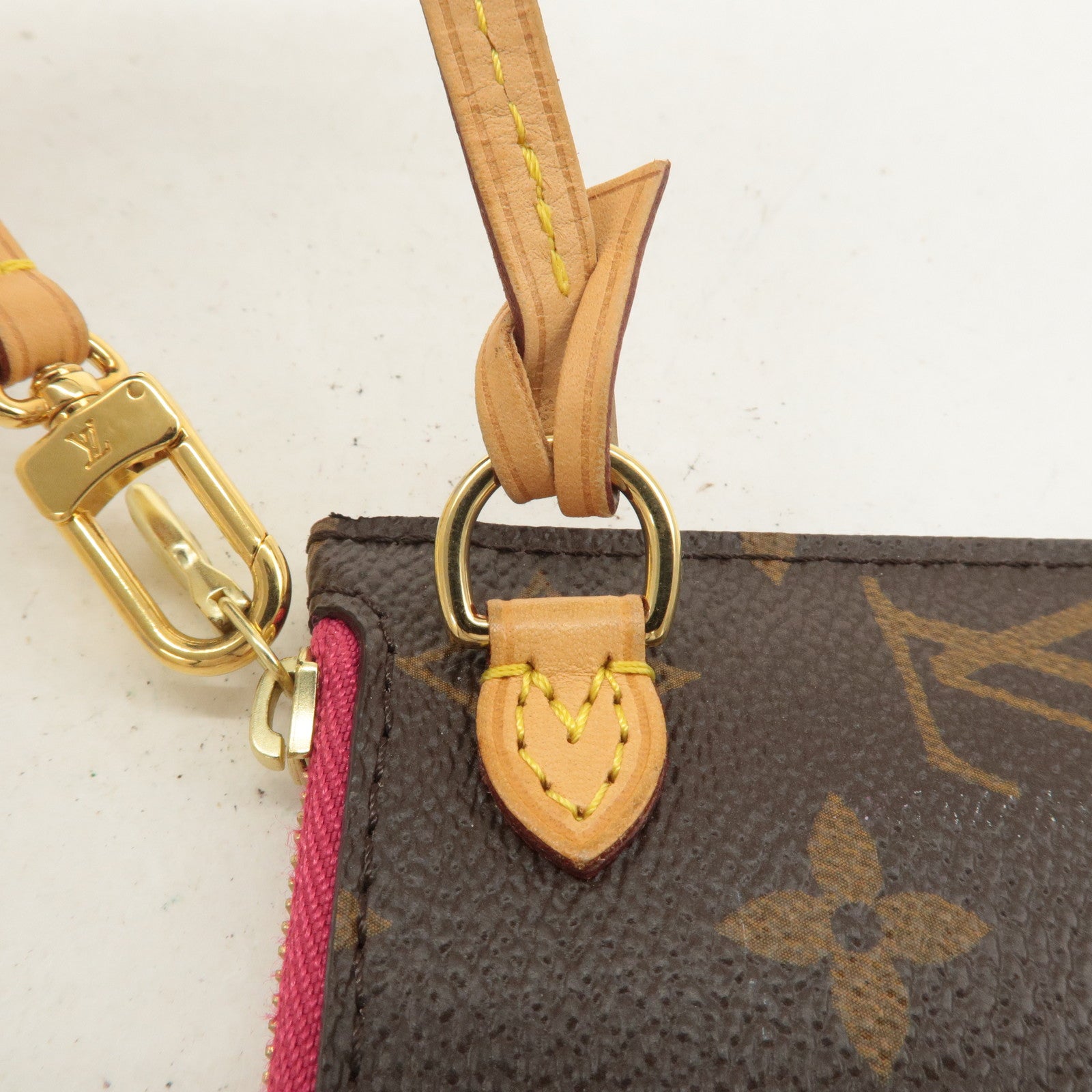 Louis Vuitton Monogram Neverfull PM Pouch Pivoine