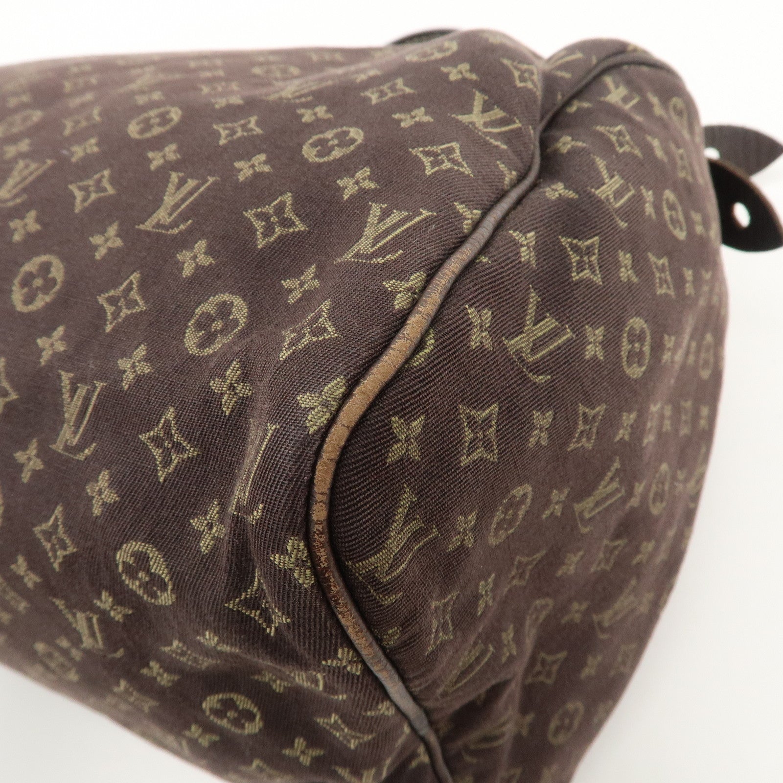 Louis Vuitton Monogram Mini Lin Speedy 30 Boston Bag Ebene M95224 Used