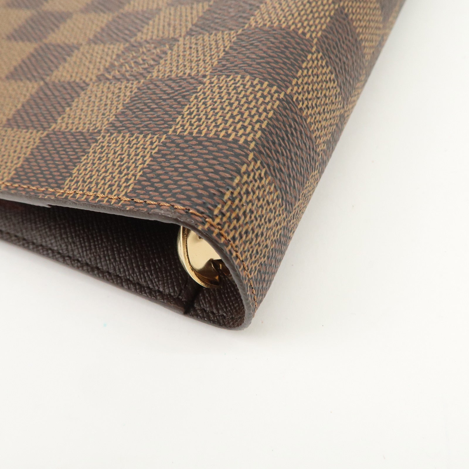 Louis Vuitton Damier Agenda MM Planner Cover Brown R20240