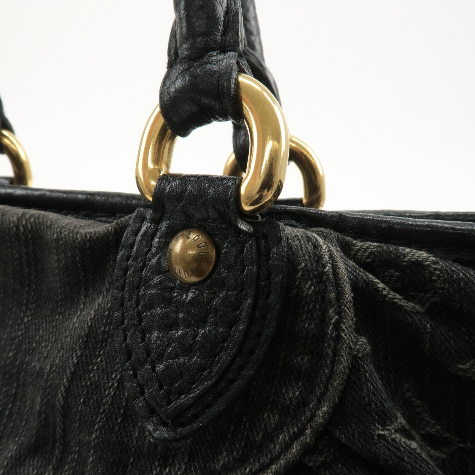 Louis Vuitton Monogram Denim Neo Cabby GM Shoulder Bag Noir M95352