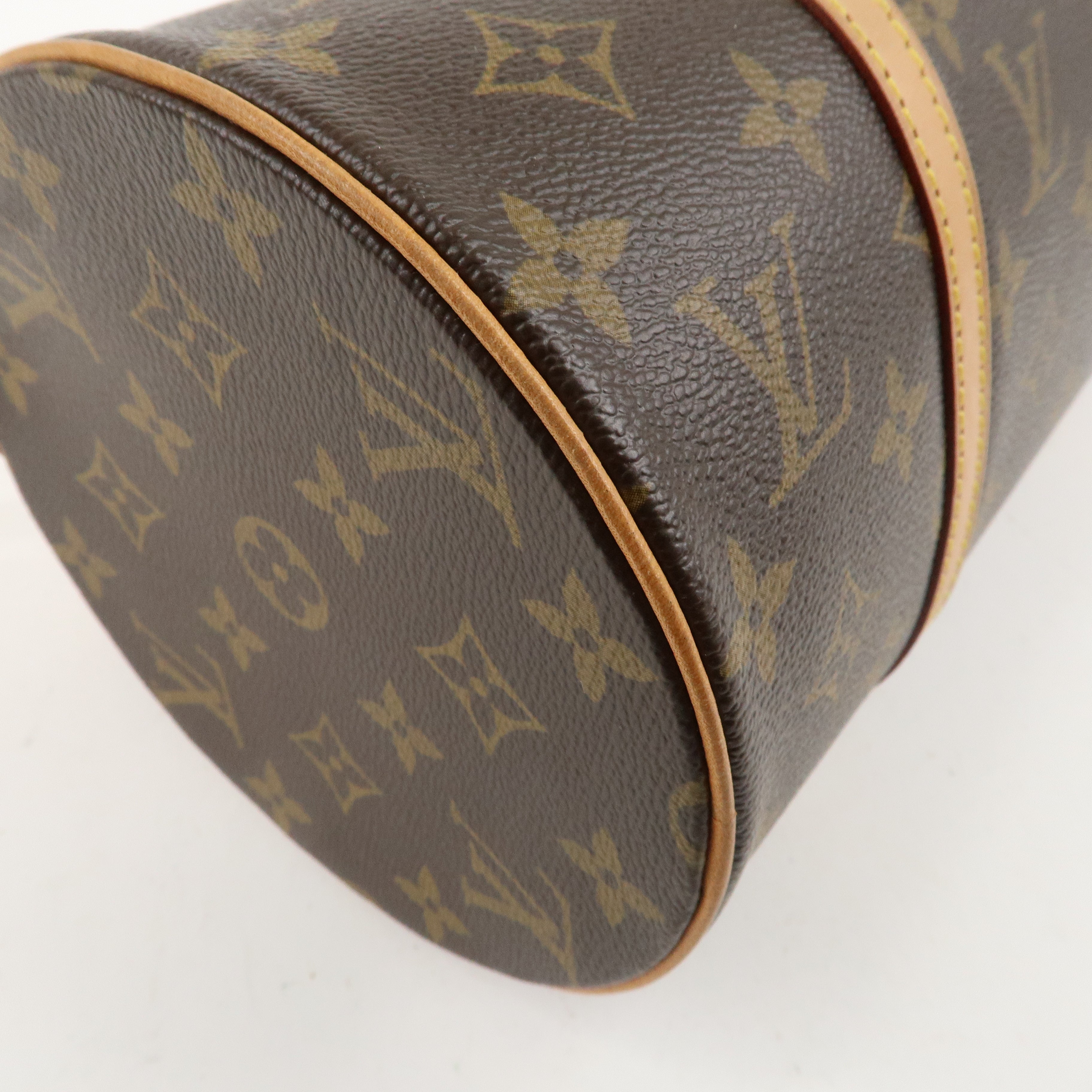 Louis Vuitton Monogram Papillon 30 Hand Bag 
Pouch Brown M51385