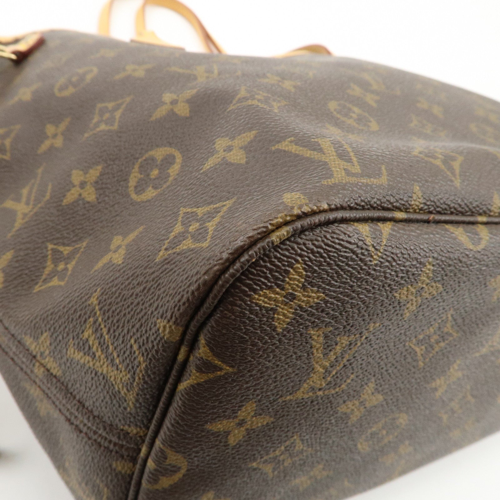 Louis Vuitton Monogram Neverfull MM Tote Bag Brown M40156