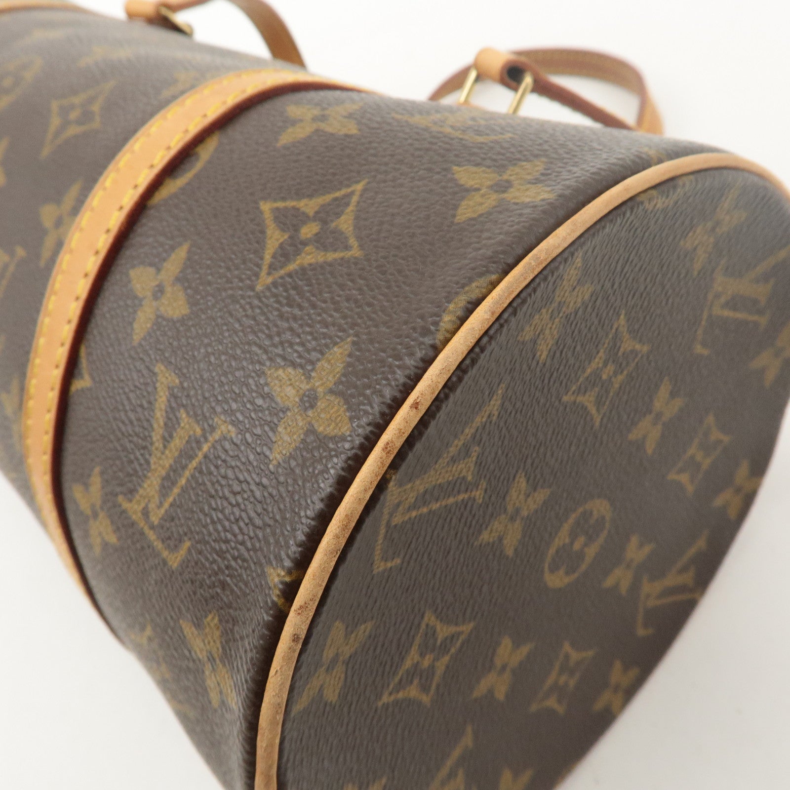 Louis Vuitton Monogram Papillon 30 Hand Bag 
Pouch Brown M51385