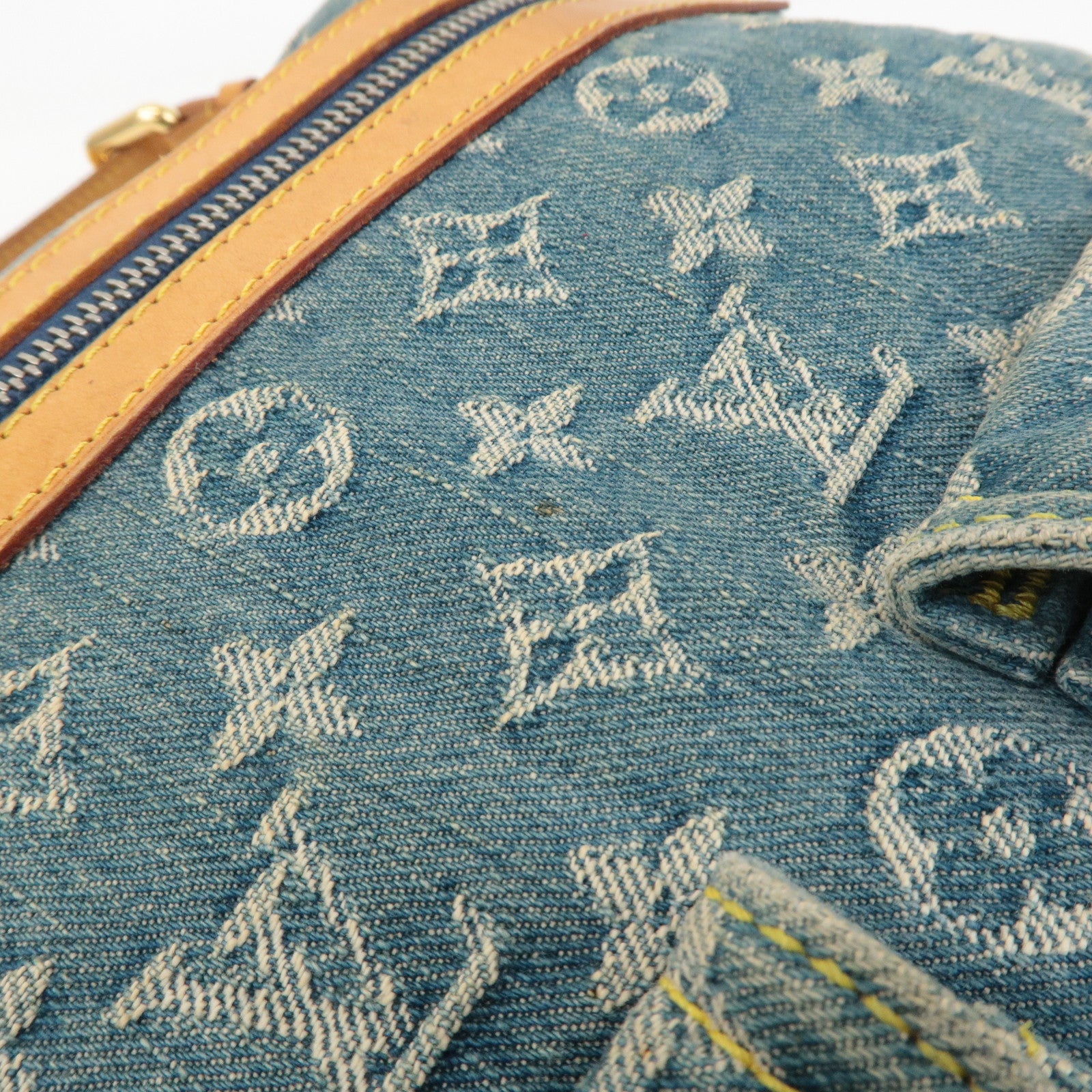 Louis Vuitton Monogram Denim Baggy GM Shoulder Bag M95048 Used