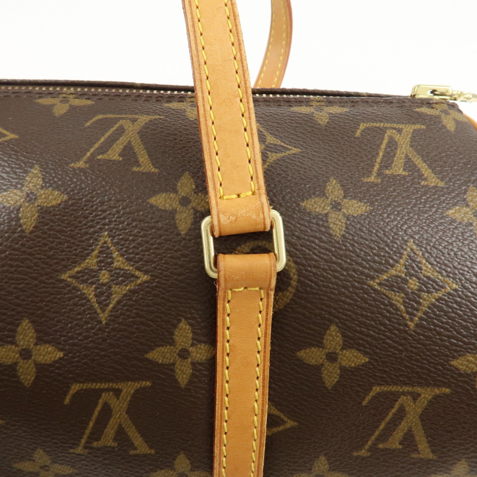 Louis Vuitton Monogram Papillon 30 Hand Bag Brown M51385 Used