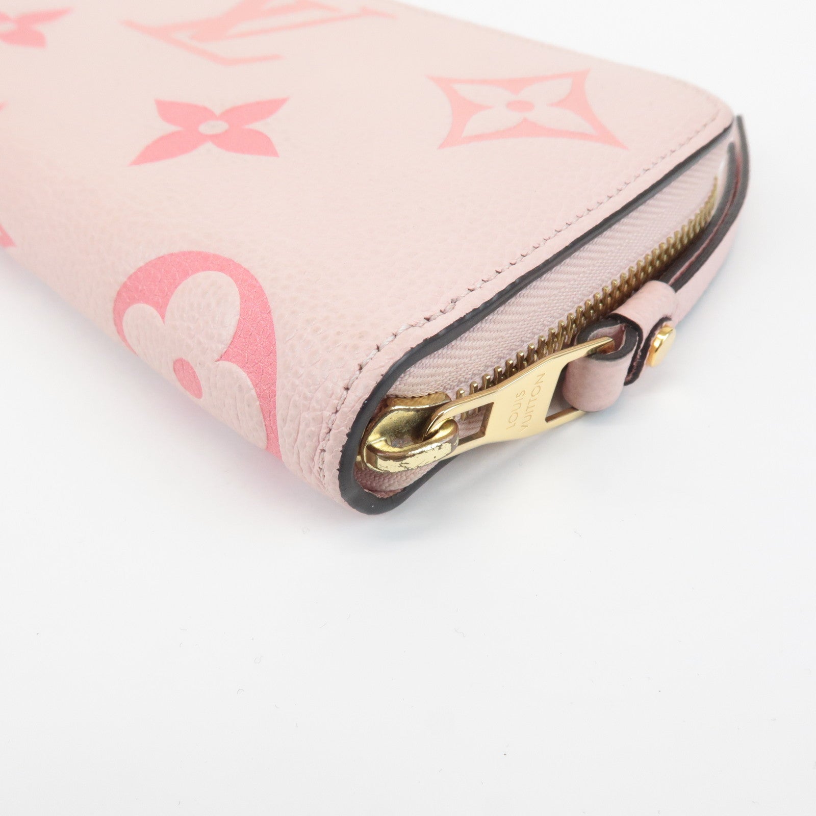 Louis Vuitton Monogram Empreinte Zippy Wallet Rose M80403 Used