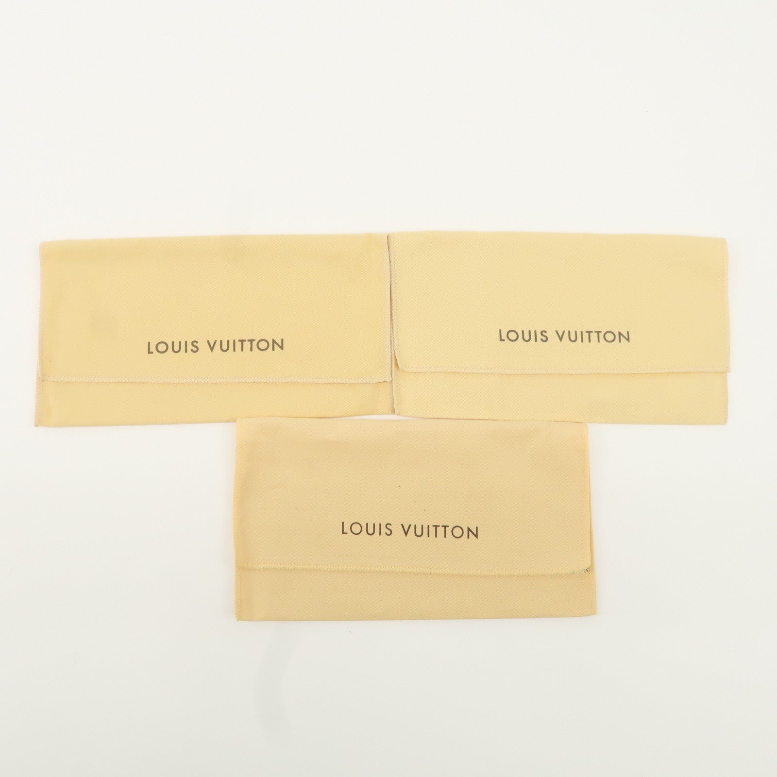 Louis Vuitton Set of 15 Dust Bag Storage Bag Beige Used