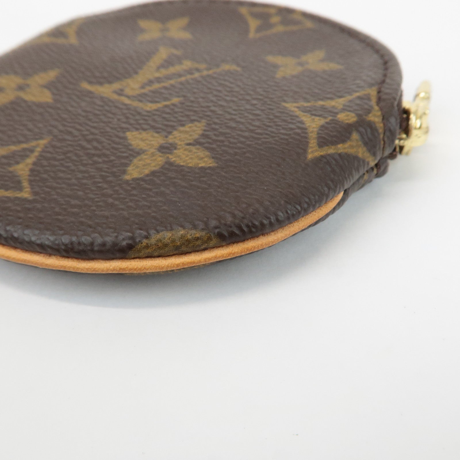 Louis Vuitton Monogram Porte Monnaie Rond Coin Case M61926 Used